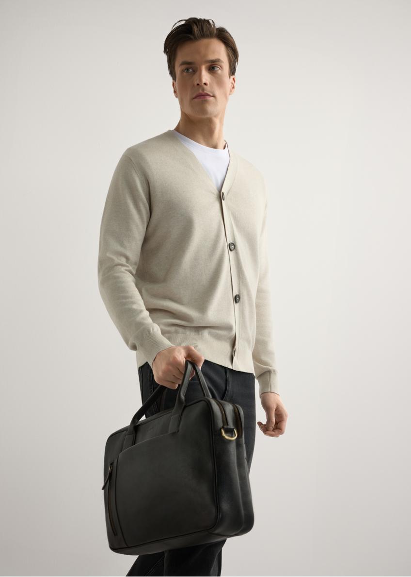 Men's brown leather bag TORMS-0504-1I(W26)