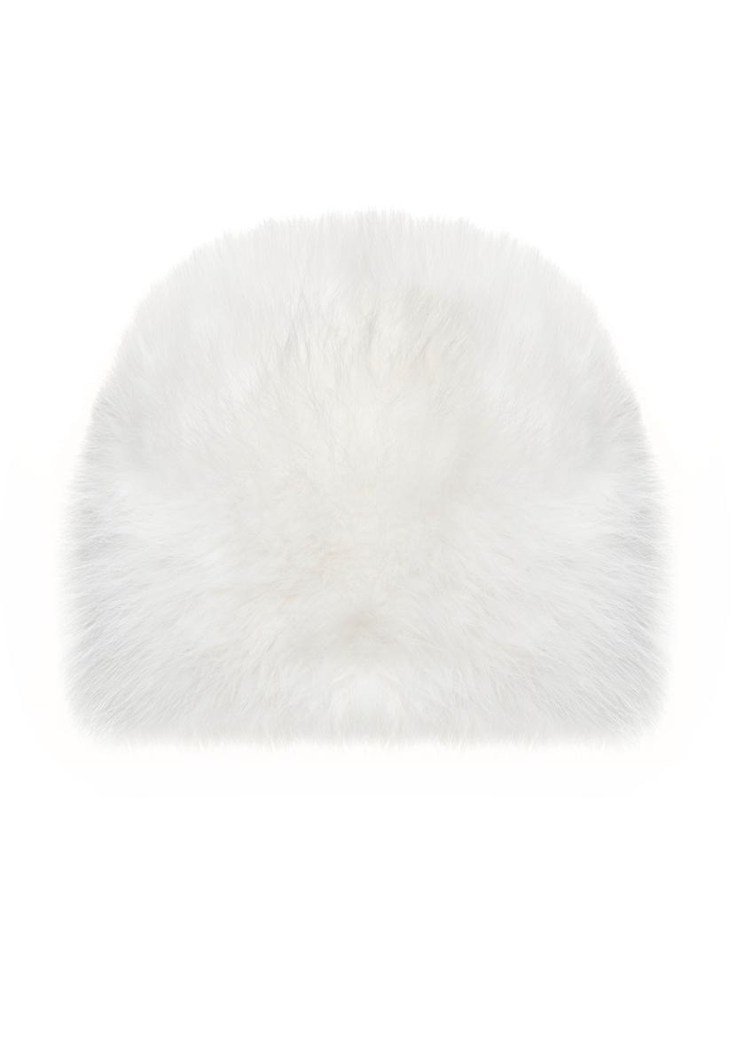 White women's winter cap CZADF-0046-0A(Z26)