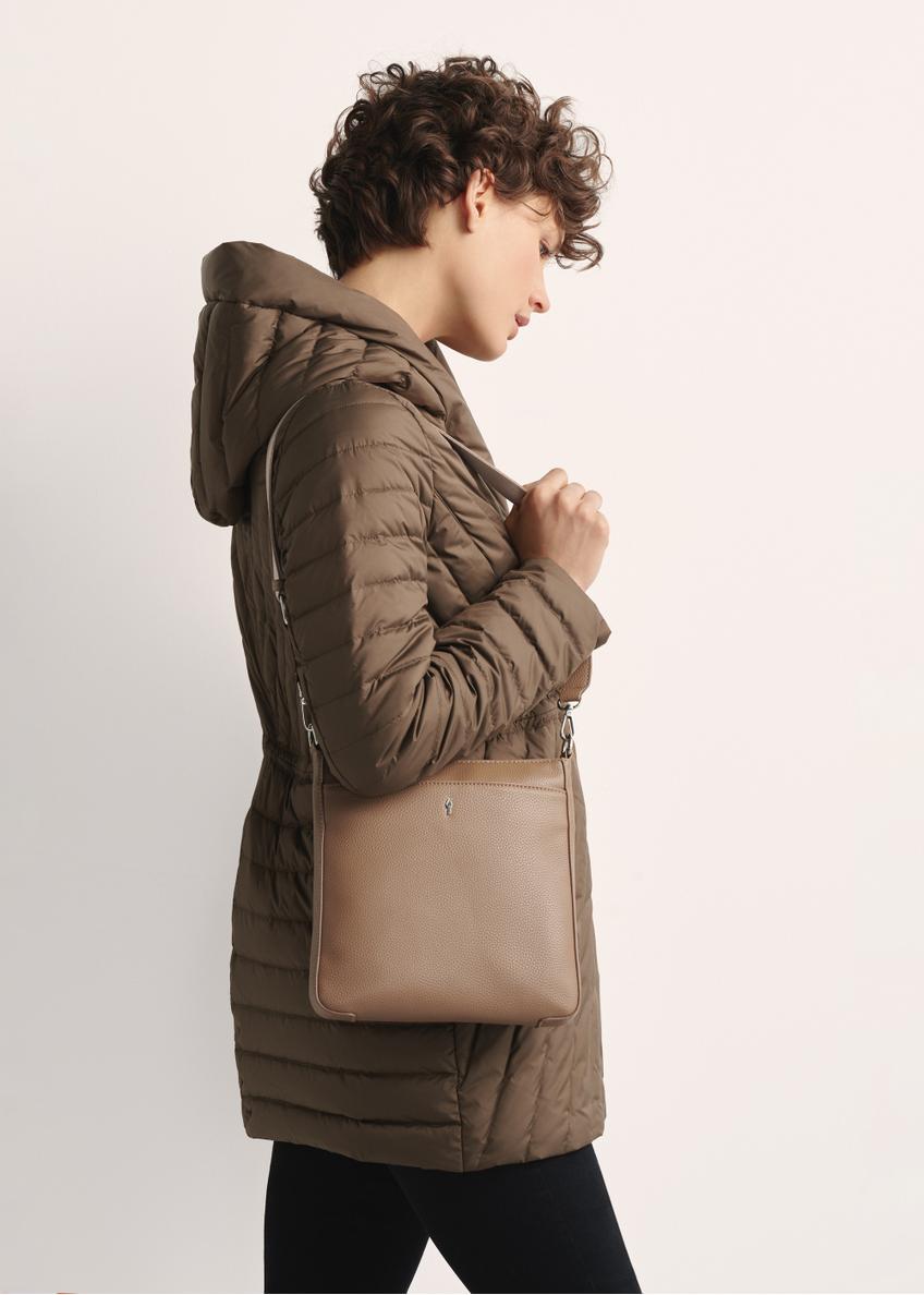Dark beige women's shoulder bag TOREC-0708B-81(Z25)