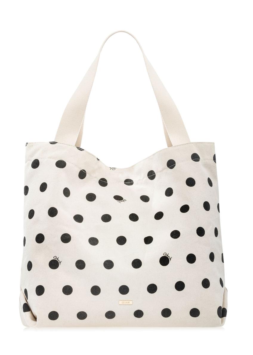 Cotton polka dot bag TOREN-0289-0P(W26)