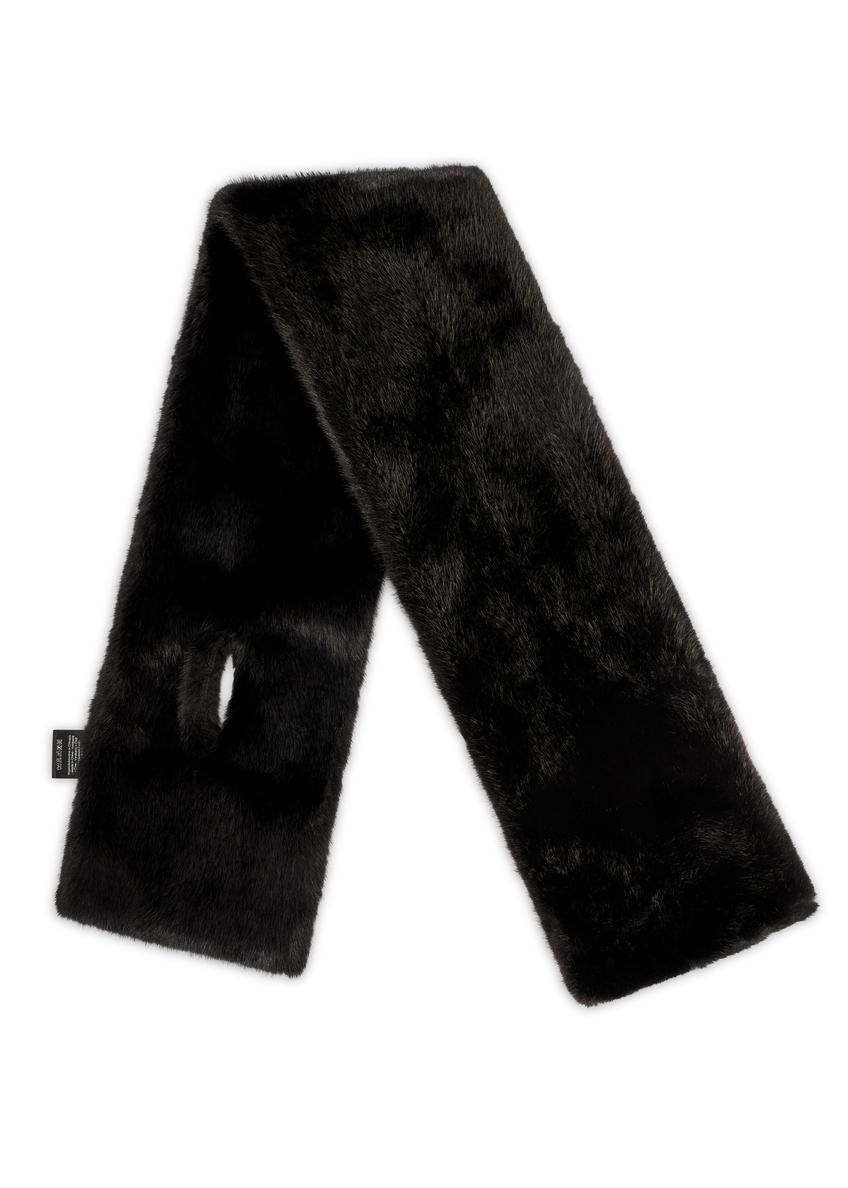 Black women's winter scarf SZADF-0035-99(Z25)