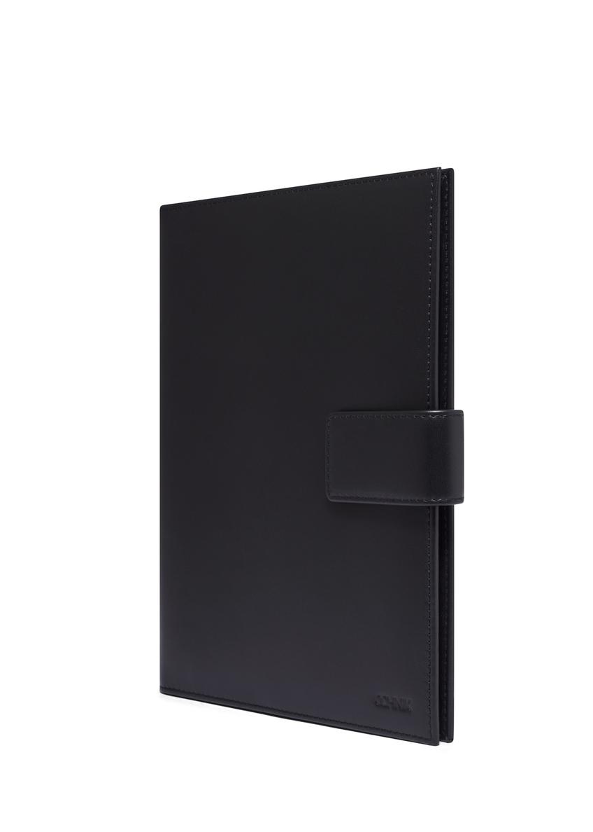 Black leather notebook case PORMS-0718-99(Z26)