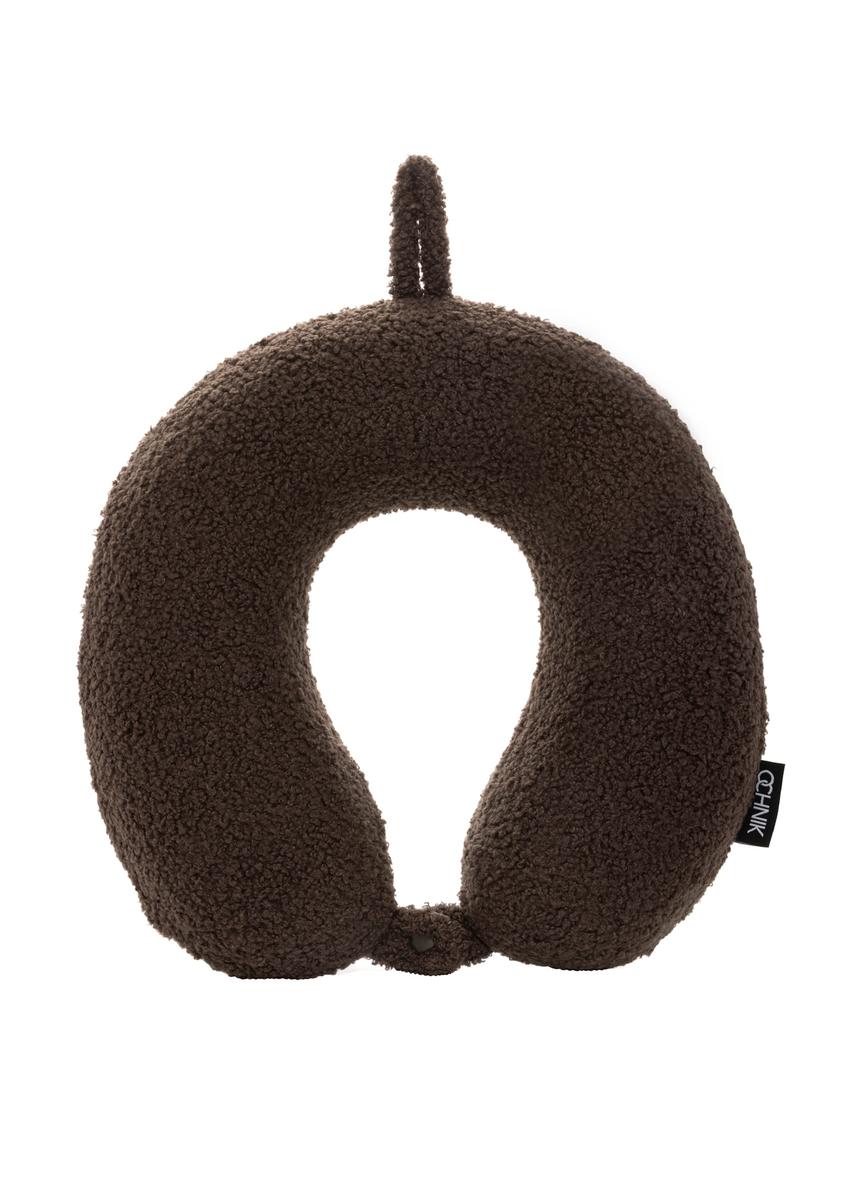 Soft brown headrest AW-014-0003-1H(W26), front product view on white background.