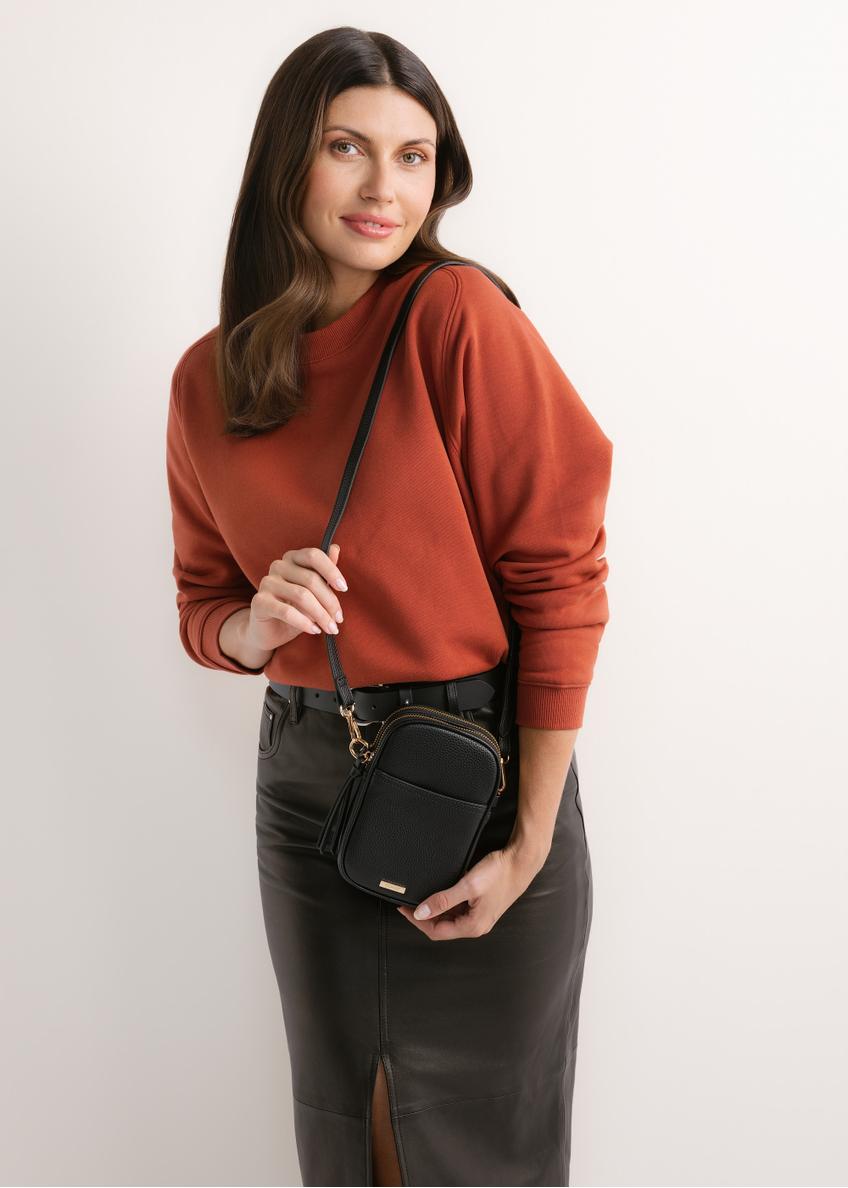 Black mini women's phone bag TOREC-1368-9I(Z26)