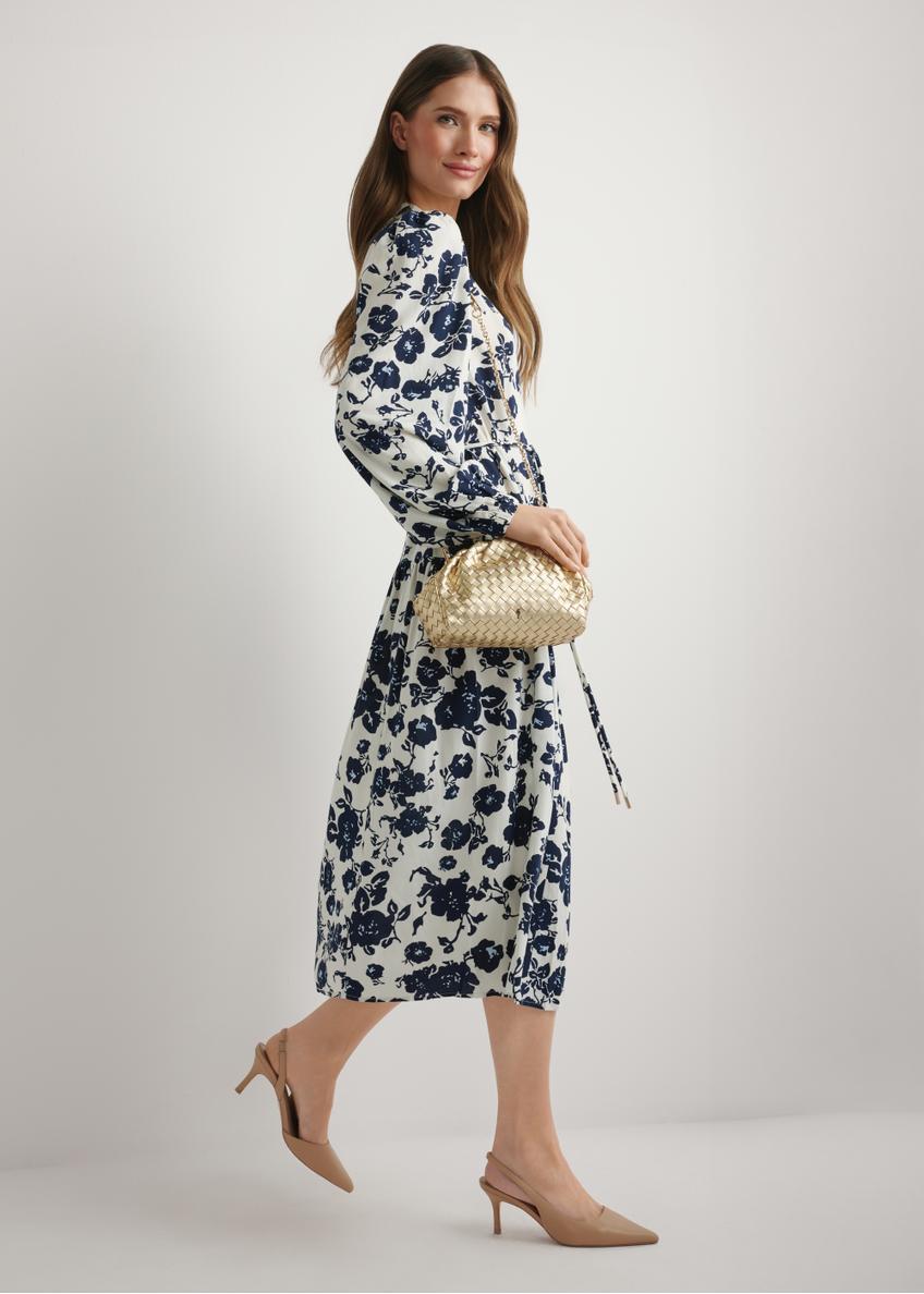 Leather gold braided women's handbag TORES 1291-2X(W26)