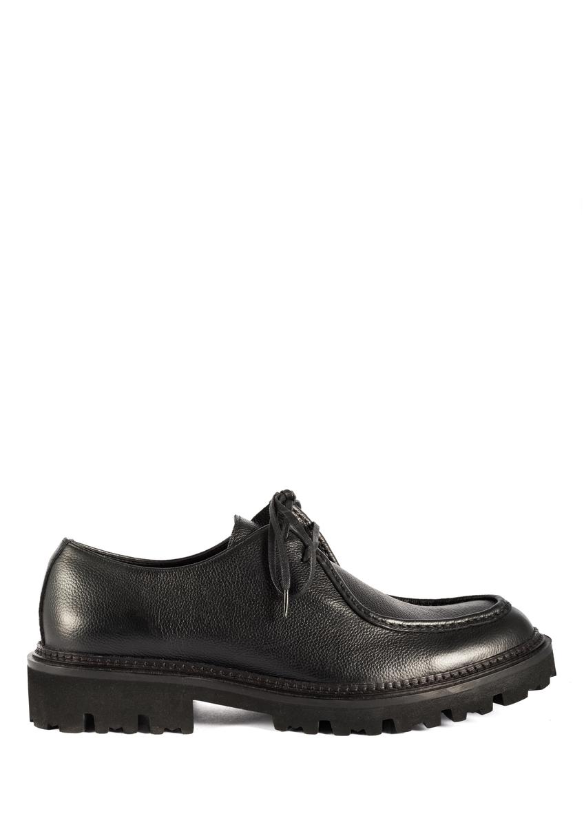 Black leather men's shoes BUTYM-0524-99(Z25)