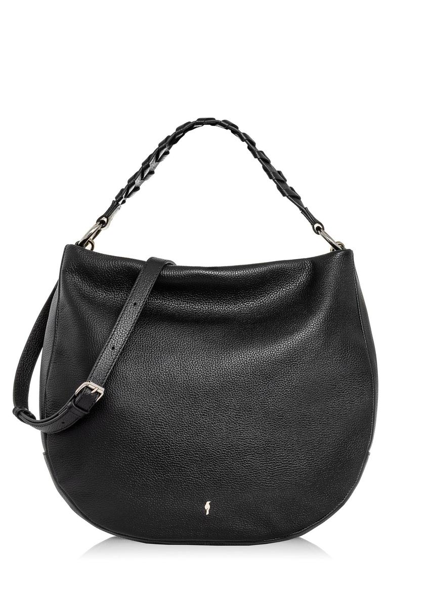 Women's semi-circular leather handbag TORES-0945-99(Z23)-07