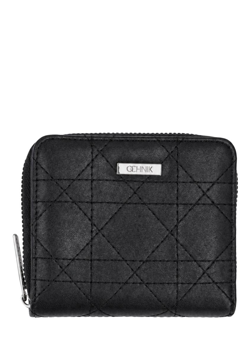 Medium women's wallet with stitching POREC-0442-9P(Z26), front product view on white background.