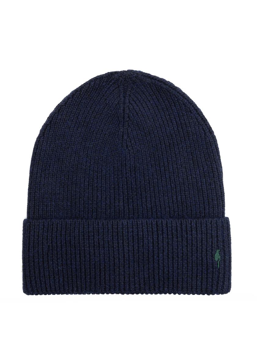Dark navy blue men's cap CZAMT-0084-69(Z25), front product view on white background.