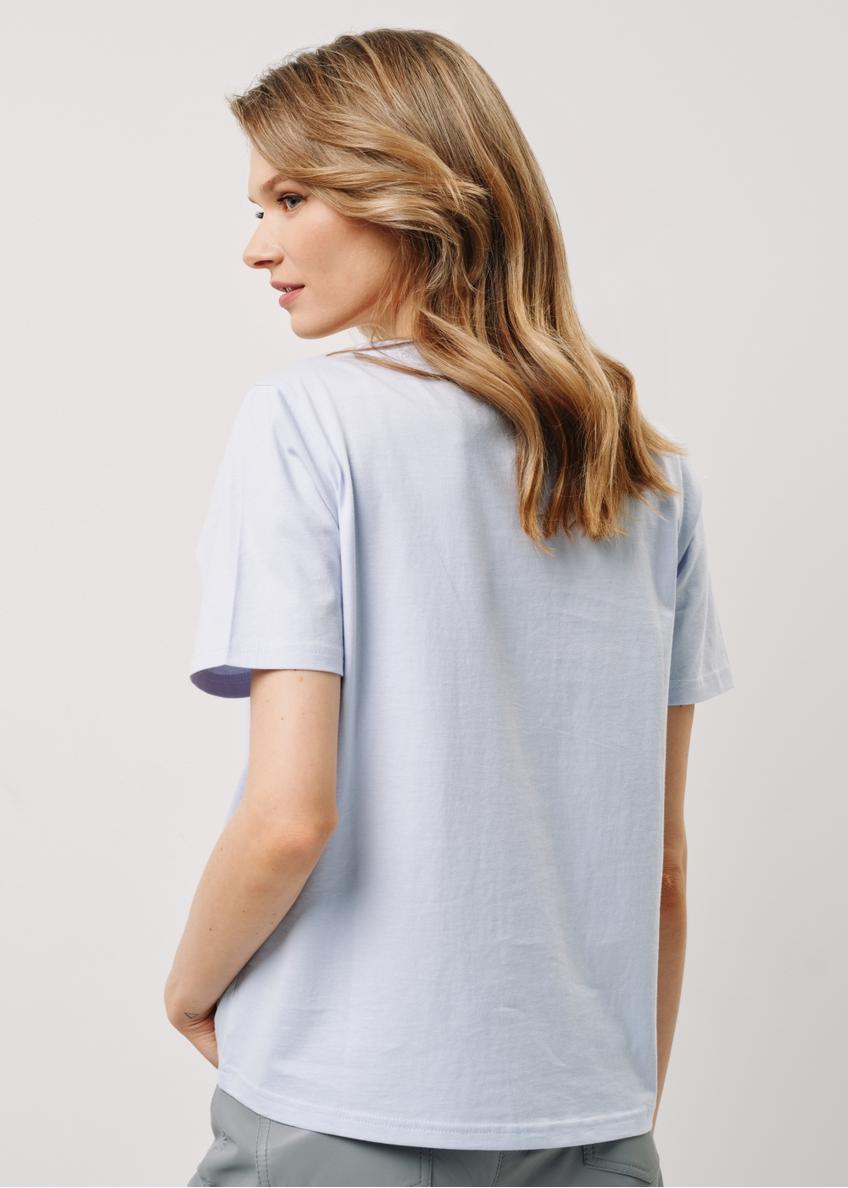 Blue Women's Basic T-shirt TSHDT-0120-62(W24)