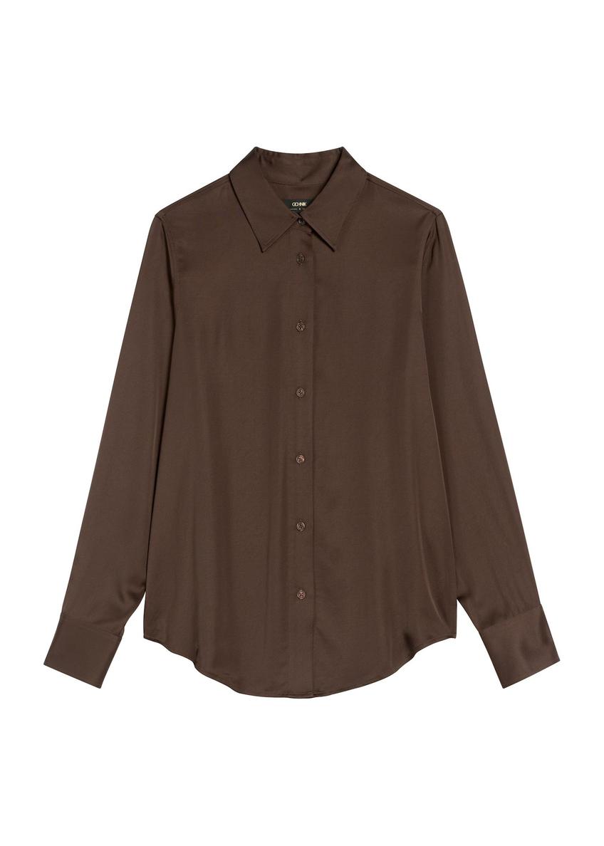 Chocolate women's shirt KOSDT-0172-1I(Z26)