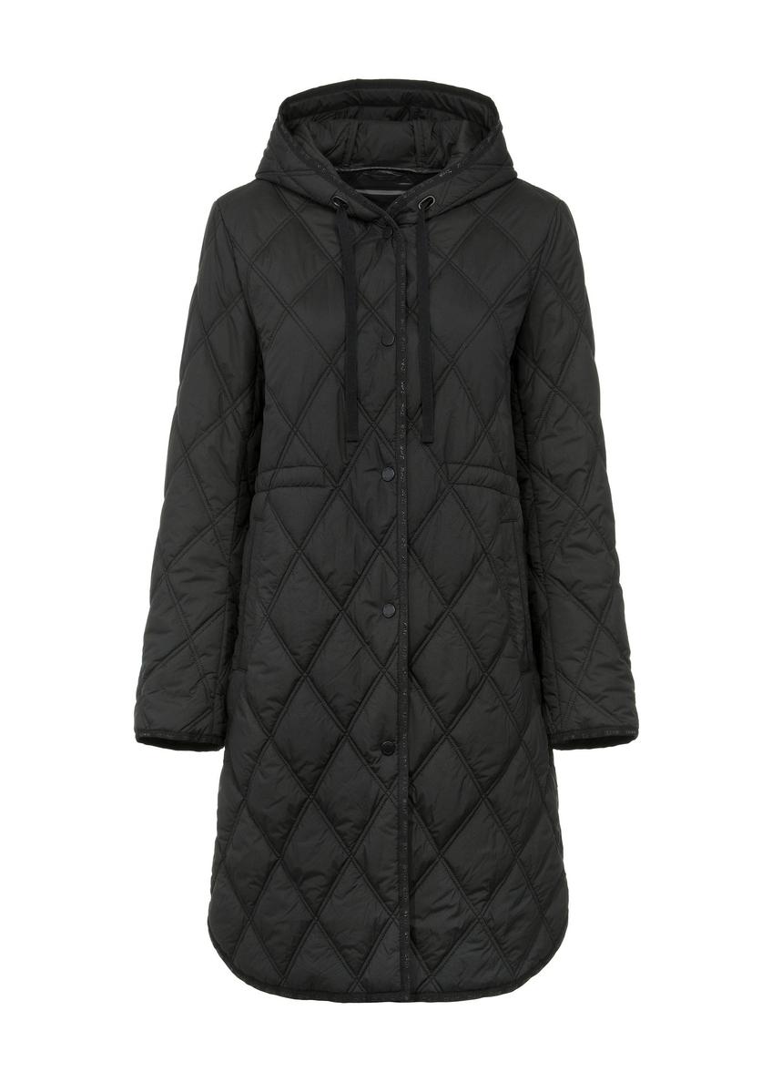 Black quilted women's jacket KURDT-0579-99(W25)-01