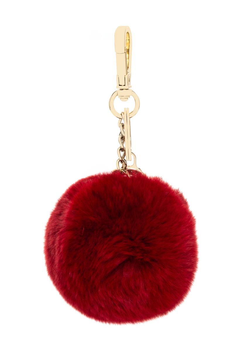 Red pompom keychain BRELOK-117A-4B(Z26)