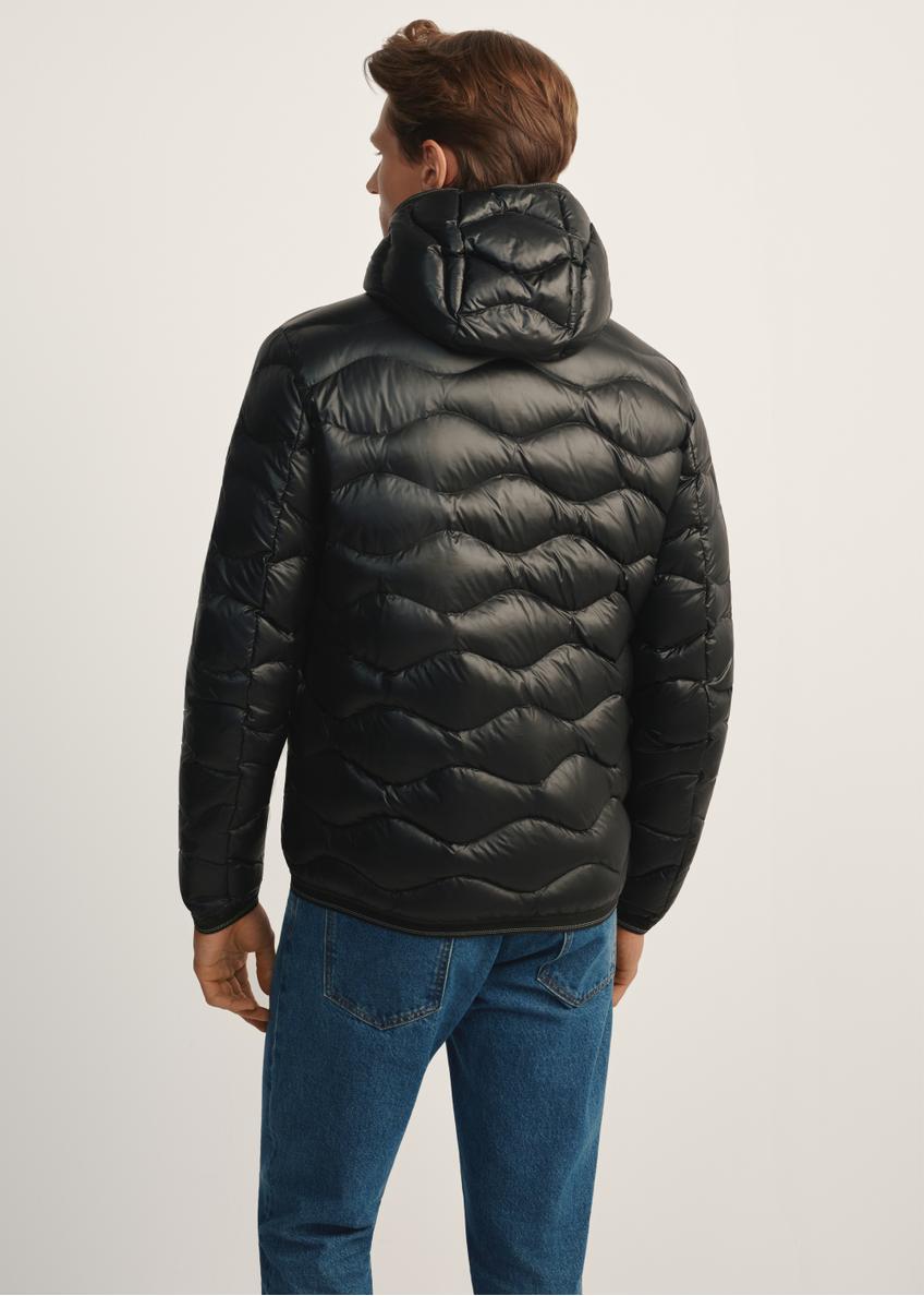 Black men's quilted jacket KURMT-0400-99(Z25)