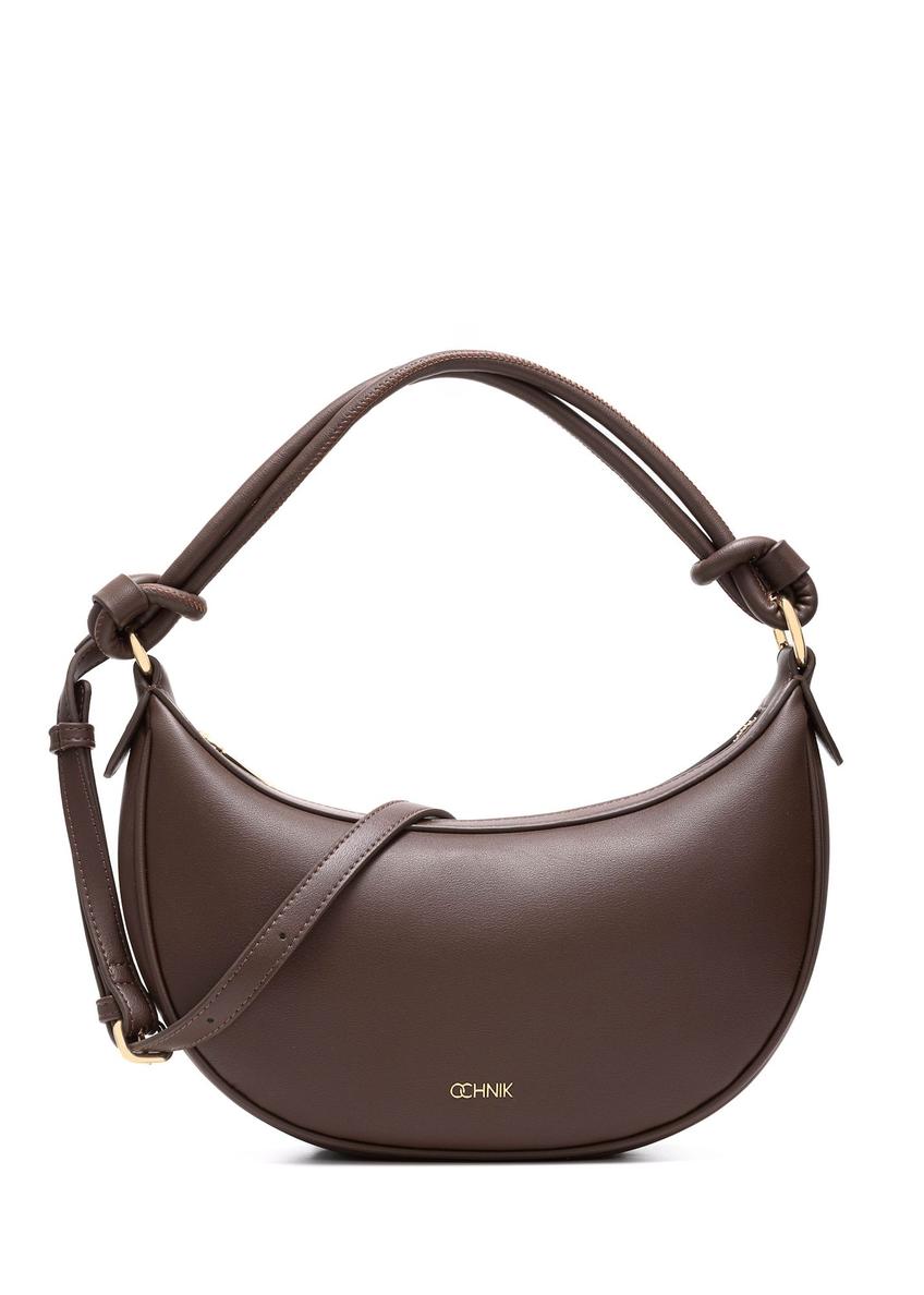 Brown small women's hobo bag TOREC-1097-1H(W26)