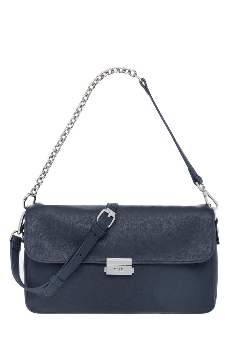 Navy blue women's handbag TOREC-1350-7E(Z26) - front product view, on white background.