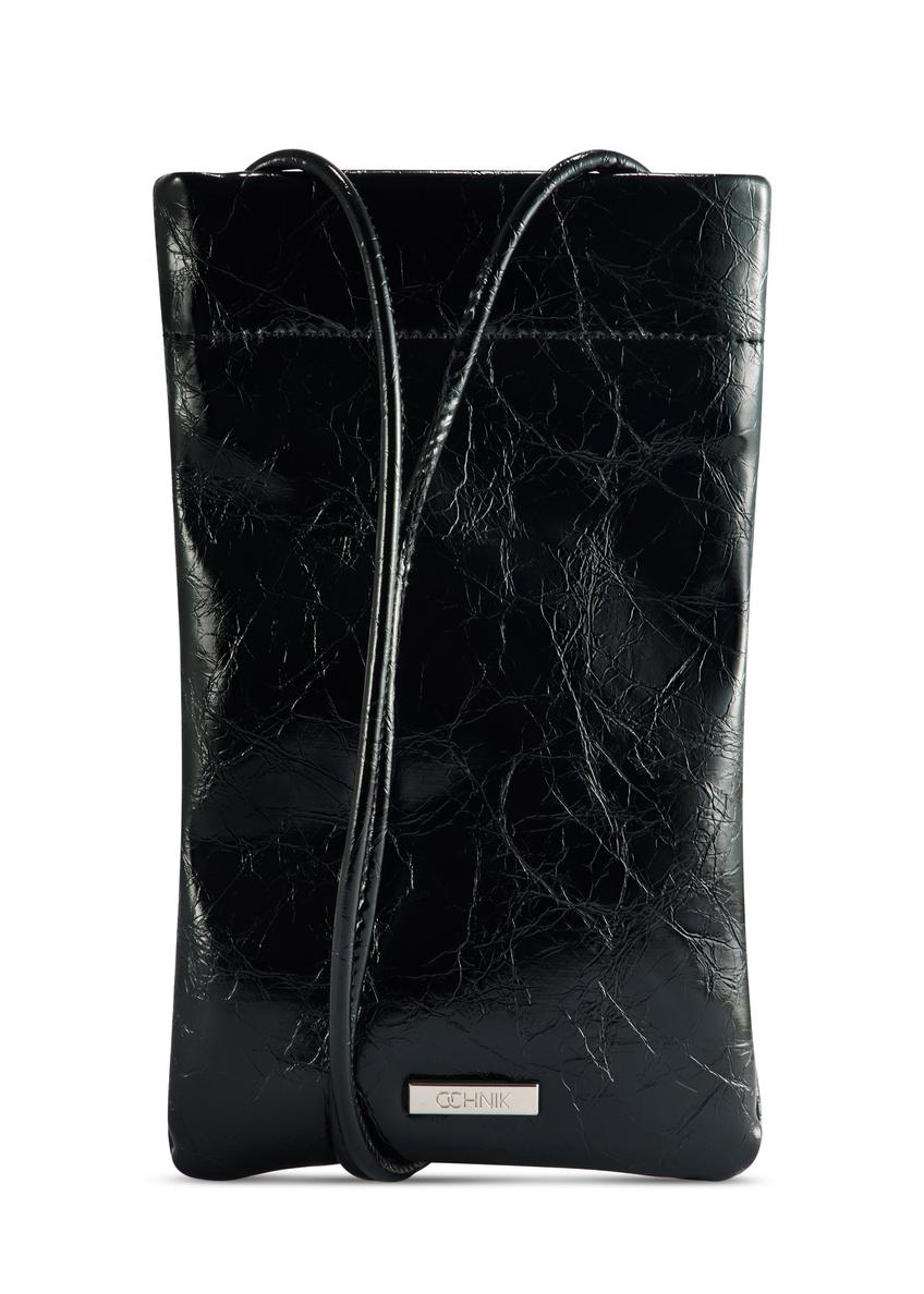 Black glossy pouch TOREC-1114-99(Z25)