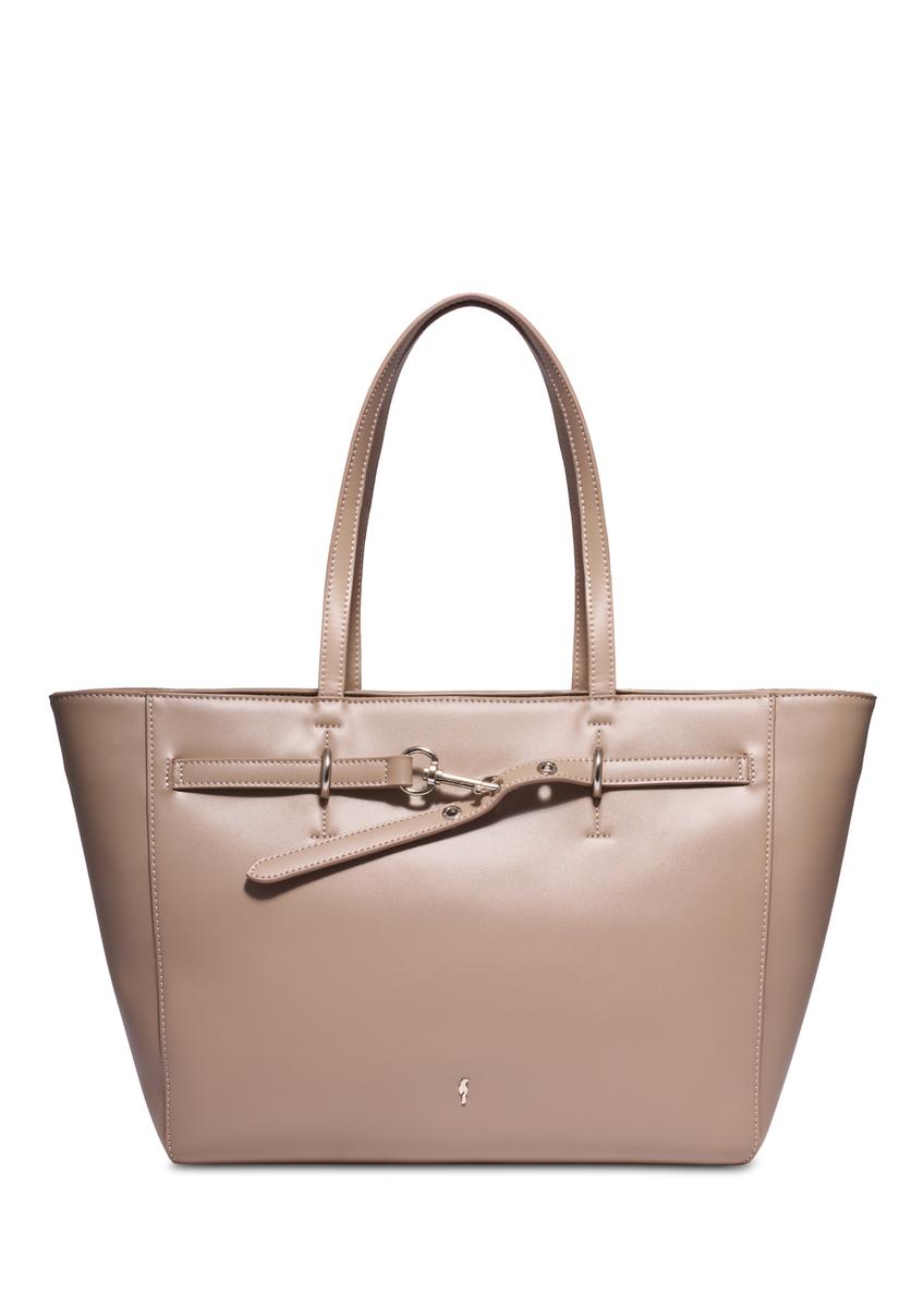 Women's shopper bag in cool beige color TOREC-1340-1K(Z26)