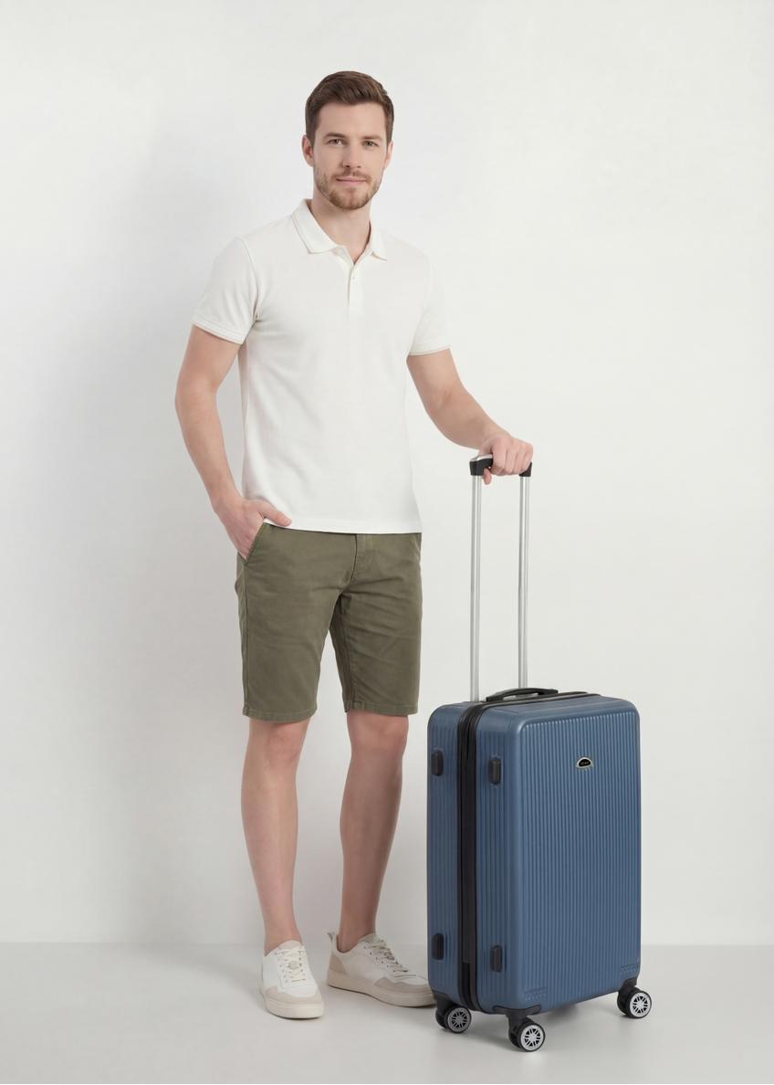 Medium suitcase on wheels WALAB-0053-7D-24(W26)