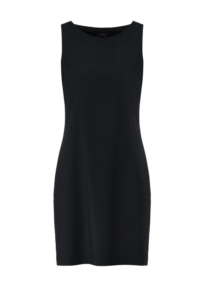 Black women's dress below the knee SUKDT-0215-99(W25)-05