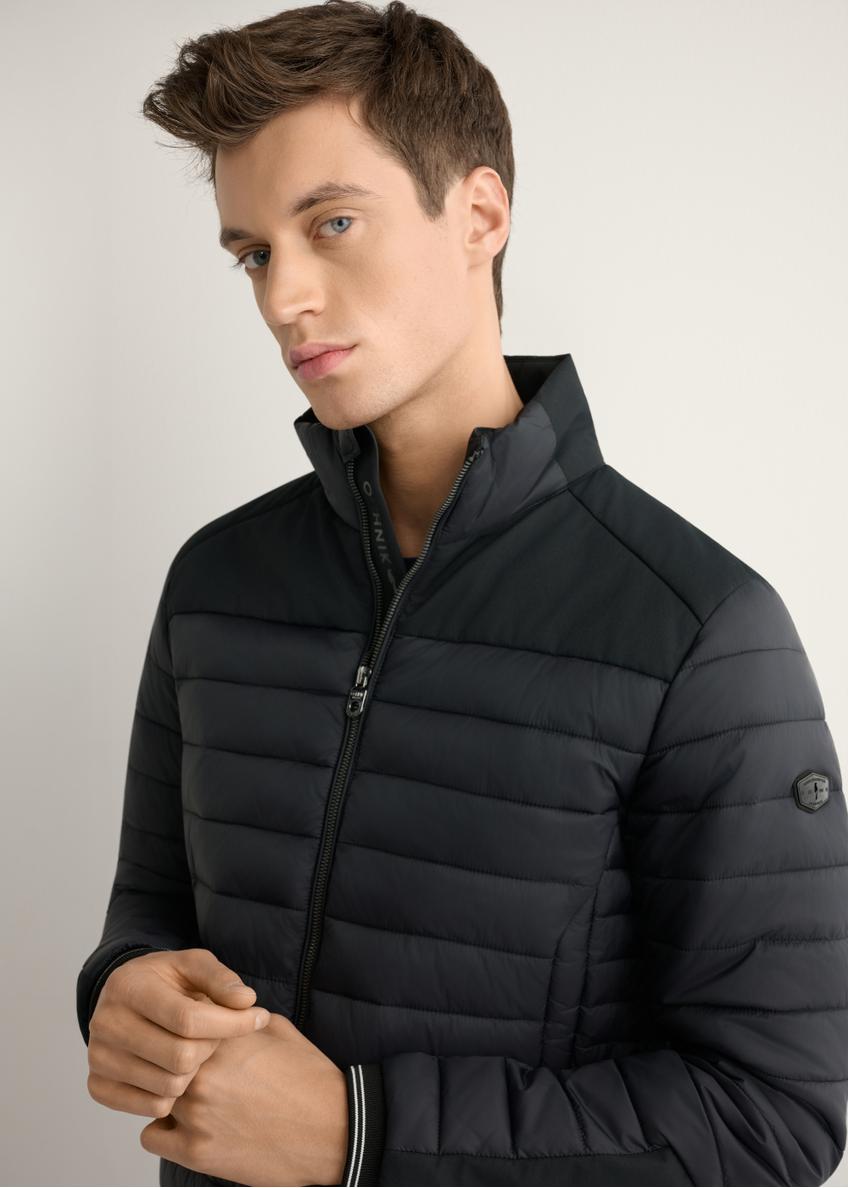Men's black transitional jacket KURMT-0358A-99(W26)