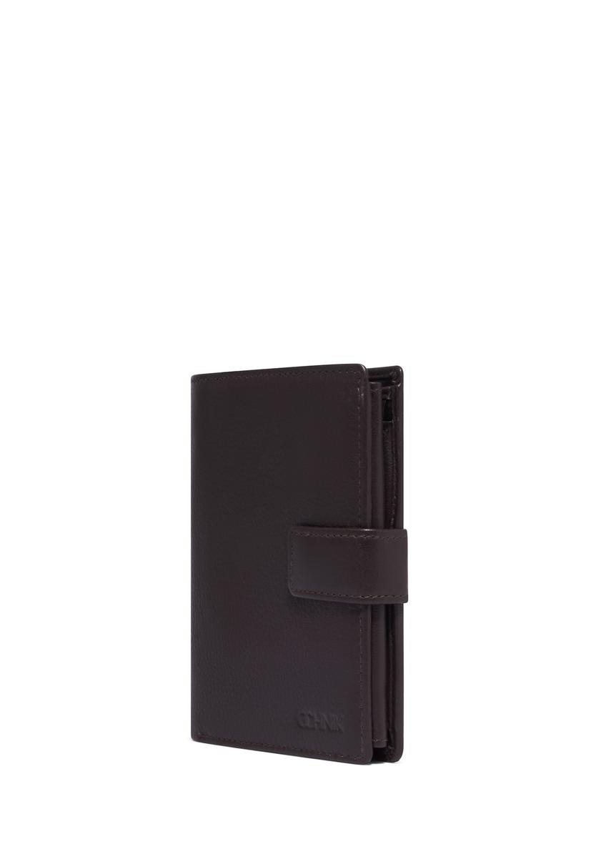 Brown men's wallet made of genuine leather PORMS-0710-1H(Z26)