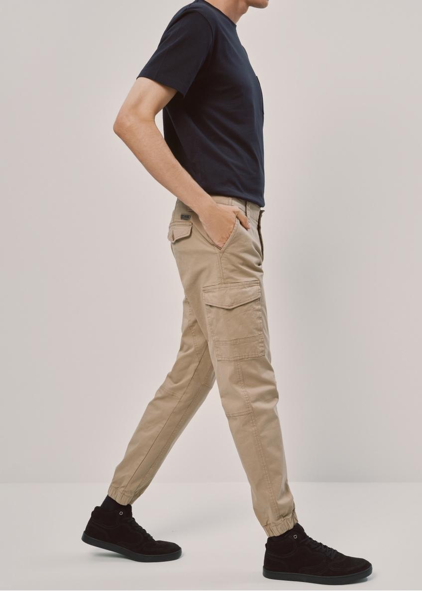 Beige men's cargo pants SPOMT-0091-24(Z23)