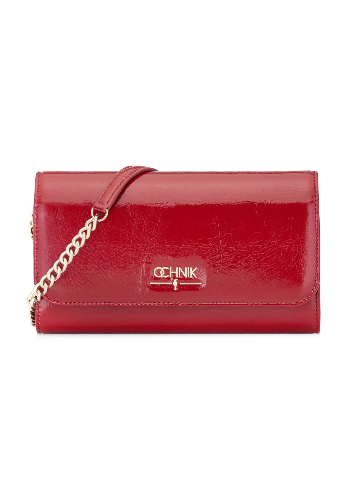 Red leather clutch bag TORES-1215-4B(W26)