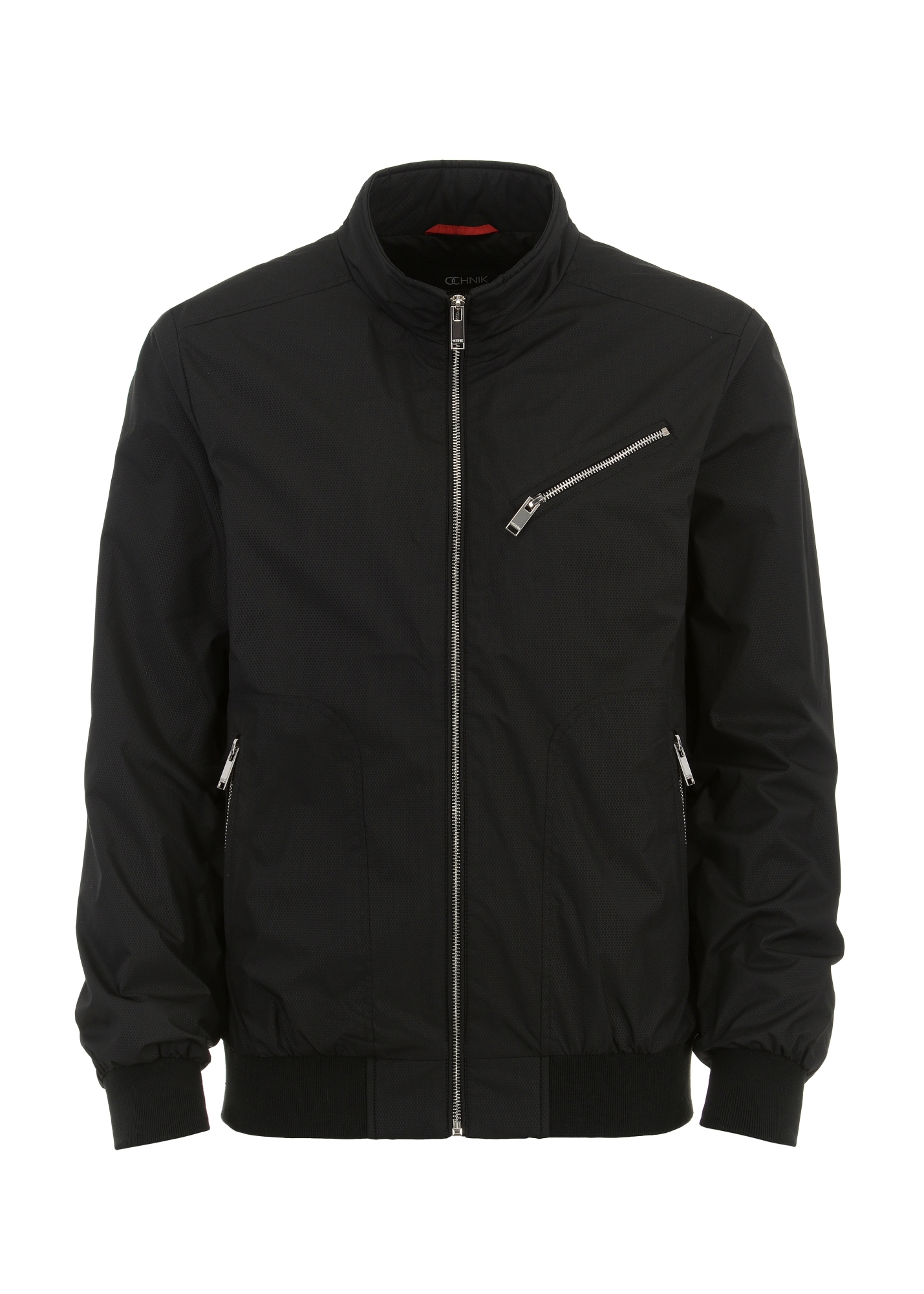 Men's black bomber jacket KURMT-0299-99(W24)