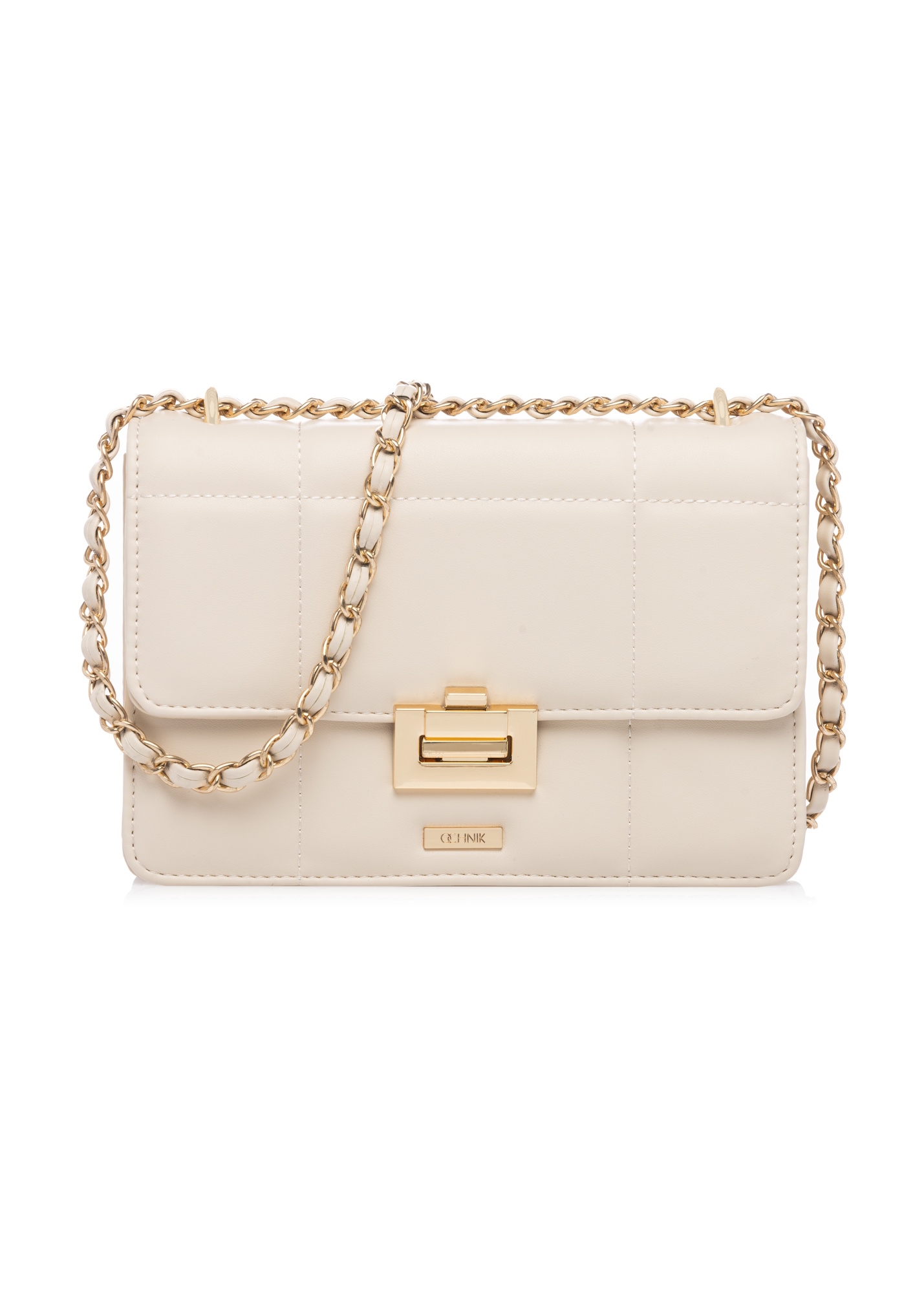 Small cream-colored women's handbag TOREC-1186-0B(W26)