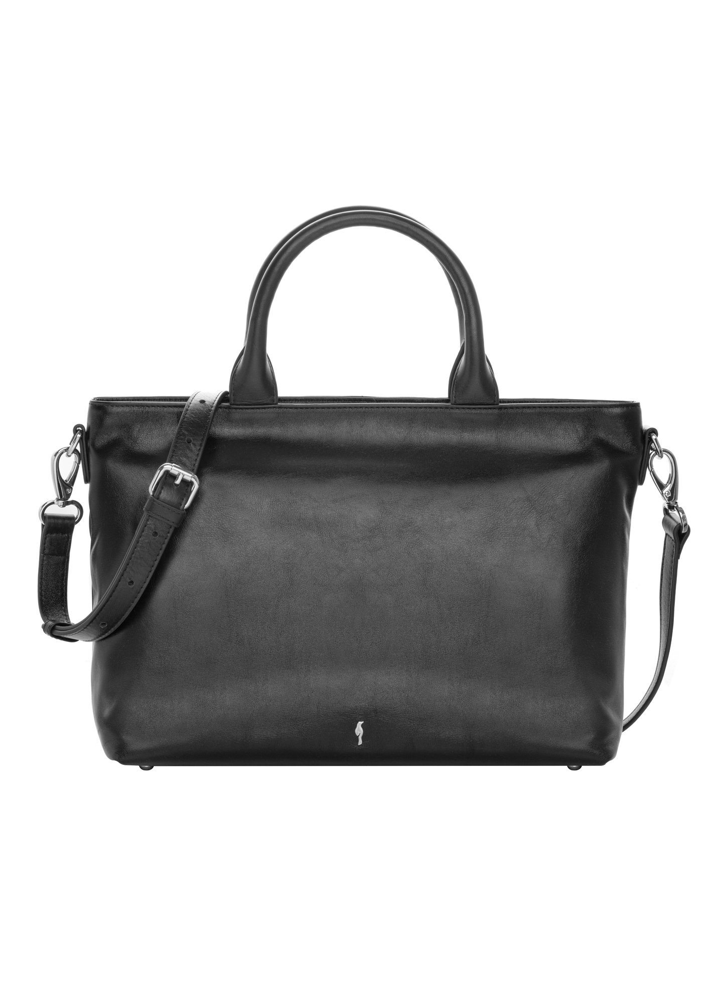 Black large leather women's handbag TORES-1158-99(Z26)