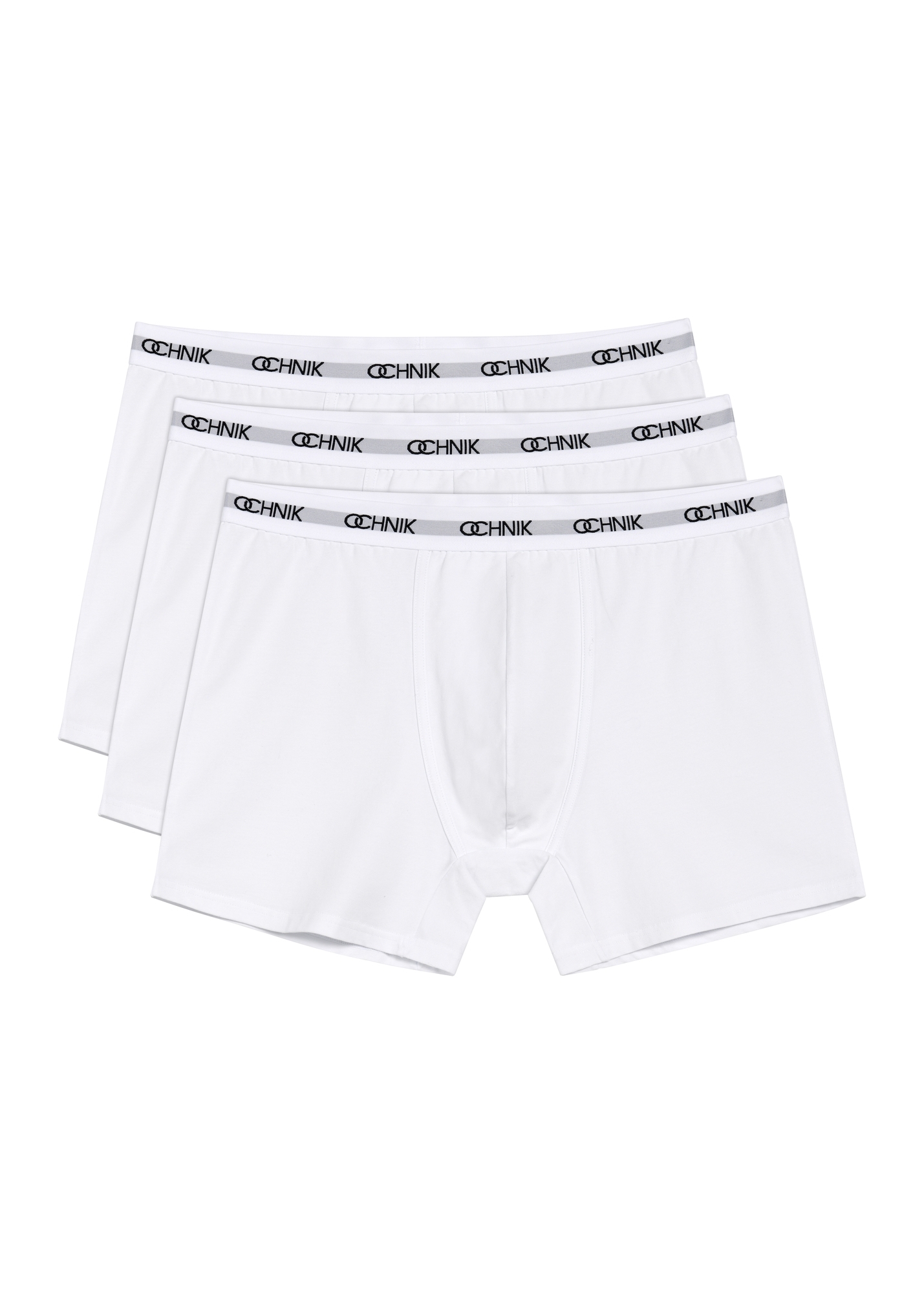Three-pack of white men's boxer shorts ZESMB-0001A-0A(Z26)