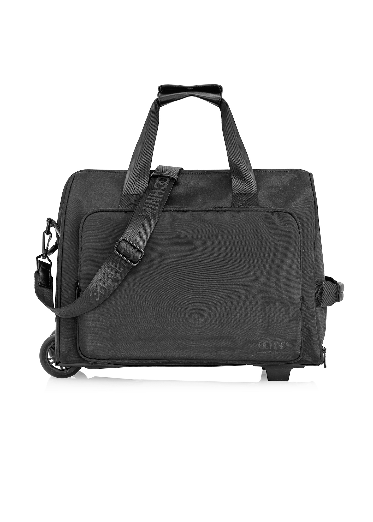 Black travel bag on wheels TORMN-0347-99(W25)