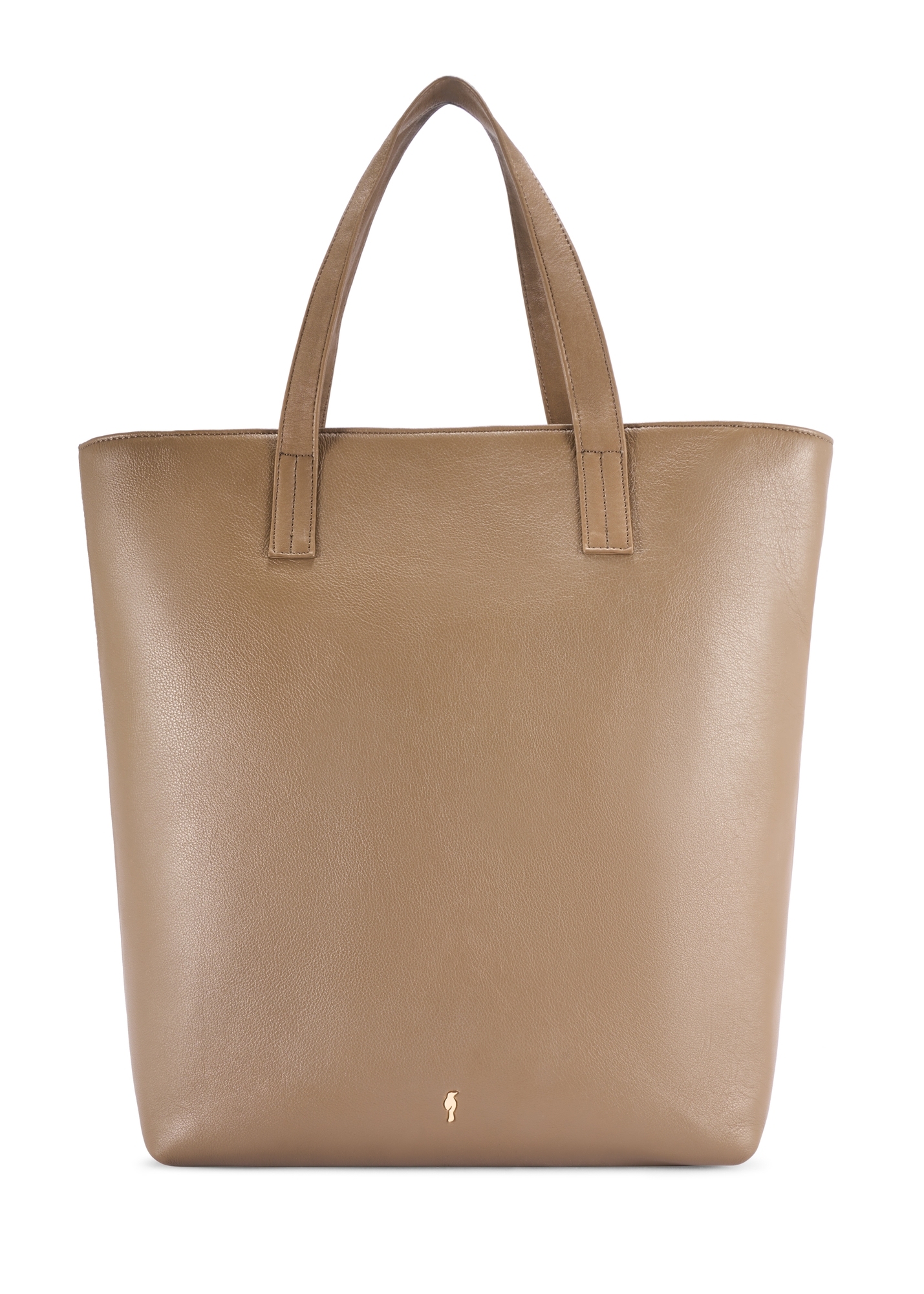 Large beige women's shopper bag TOREC-0850 F-1K(W26)