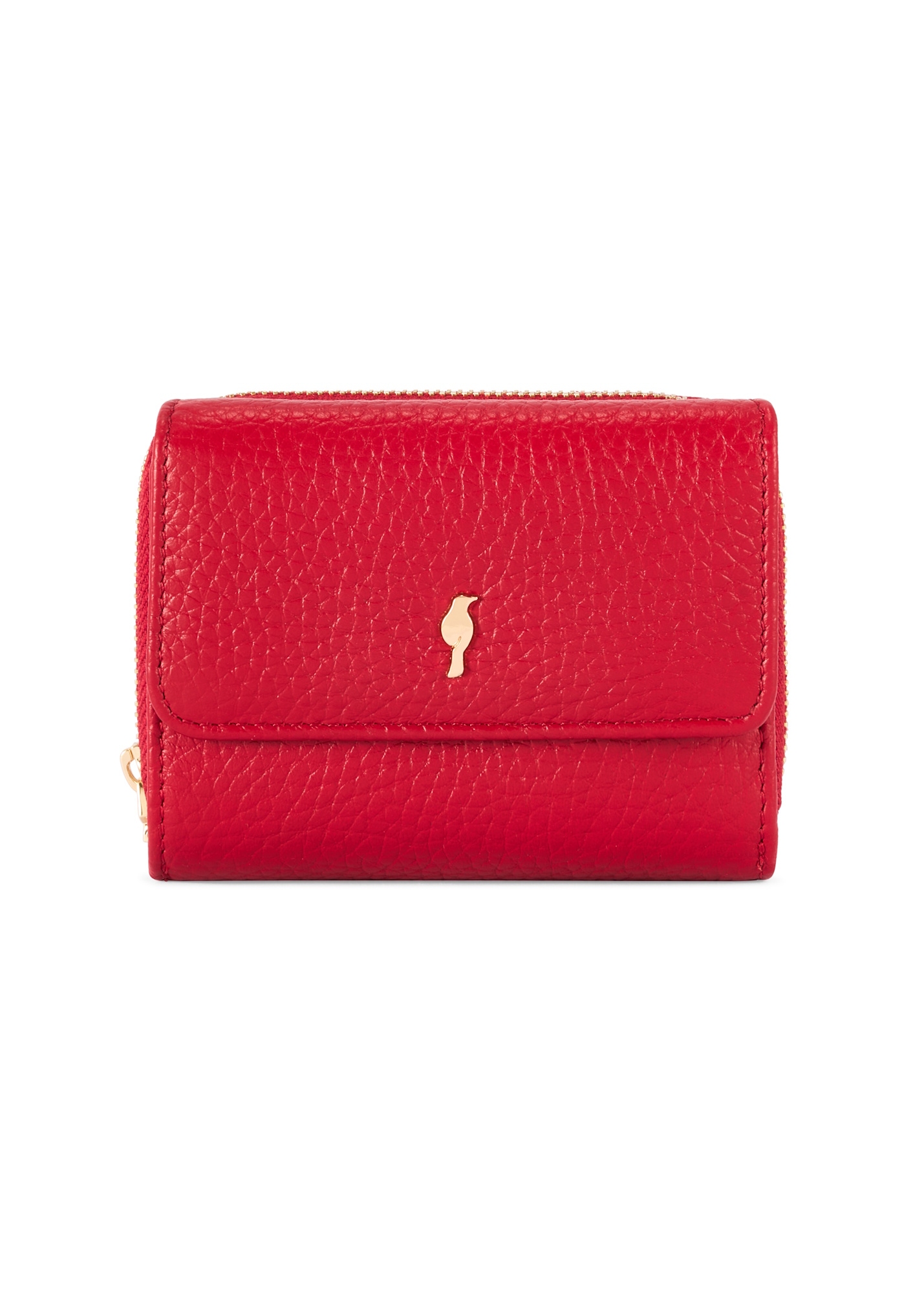 Small red leather women's wallet PORES-0802G-42(Z25)