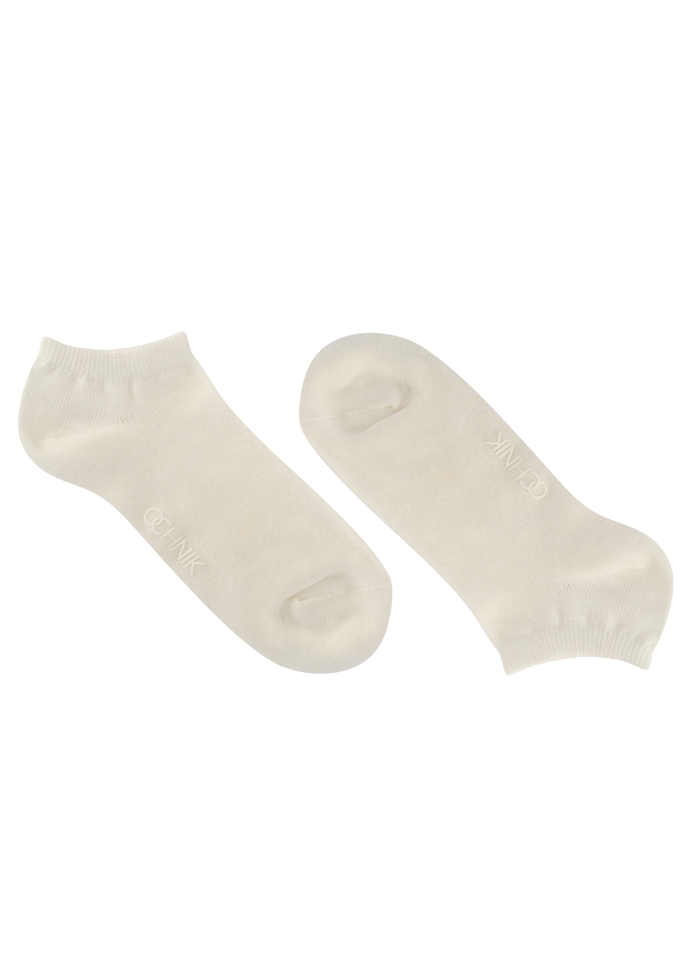 Women's short cream socks SKADT-0053B-0B(W26)