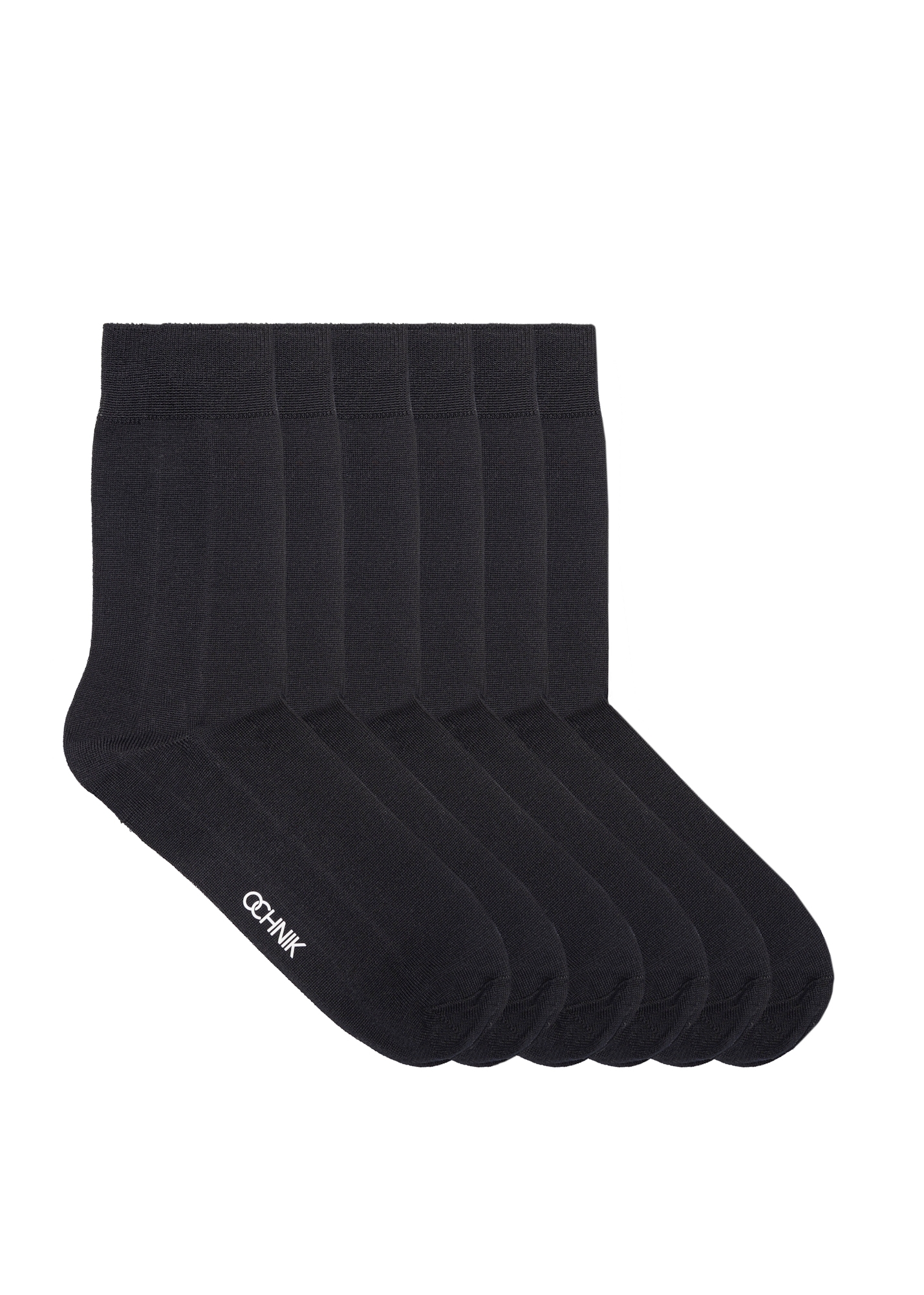 Set of long black men's socks ZESMT-0050-99(W26)