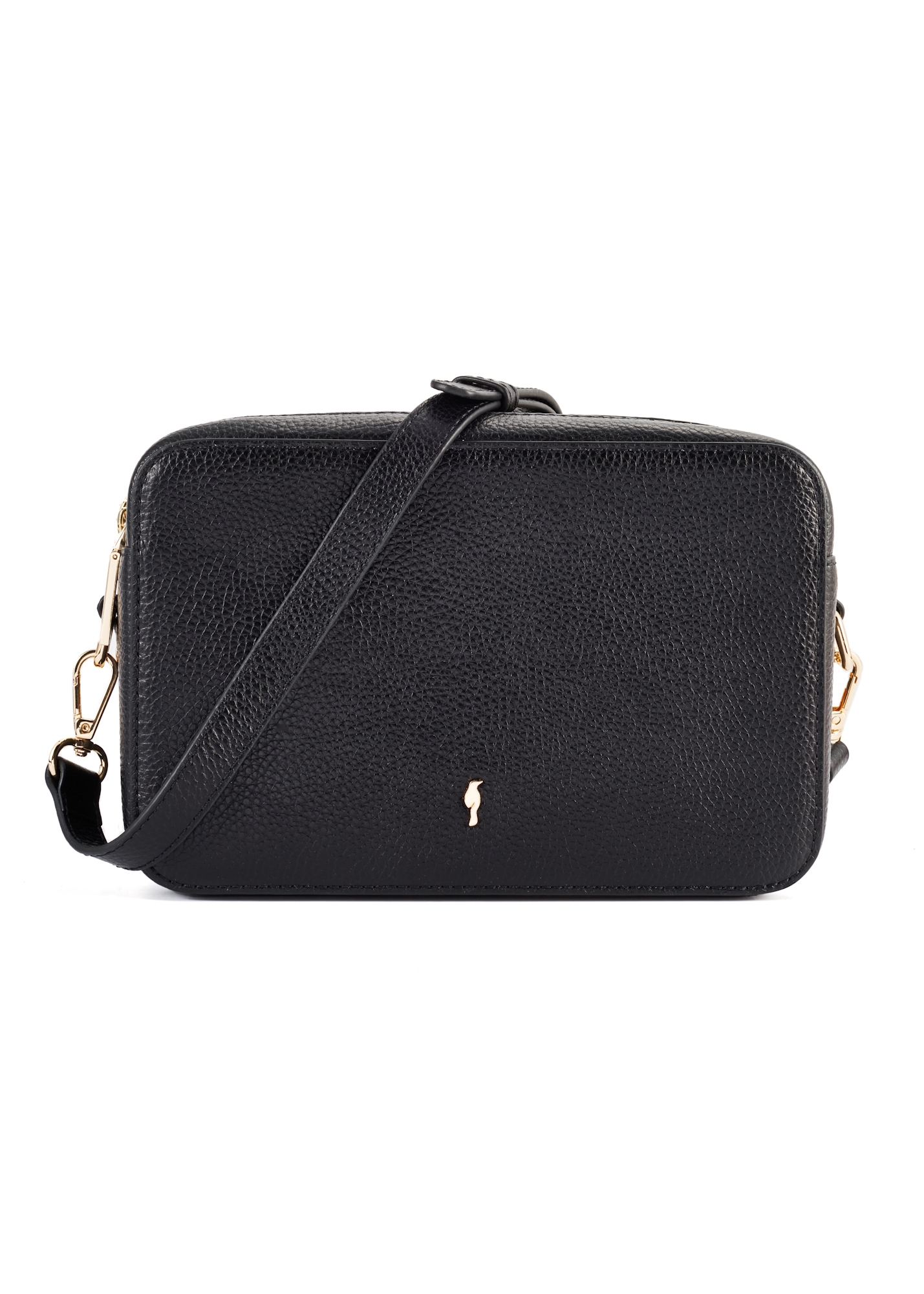 Women's leather handbag in black TORES-1153-99(W26)