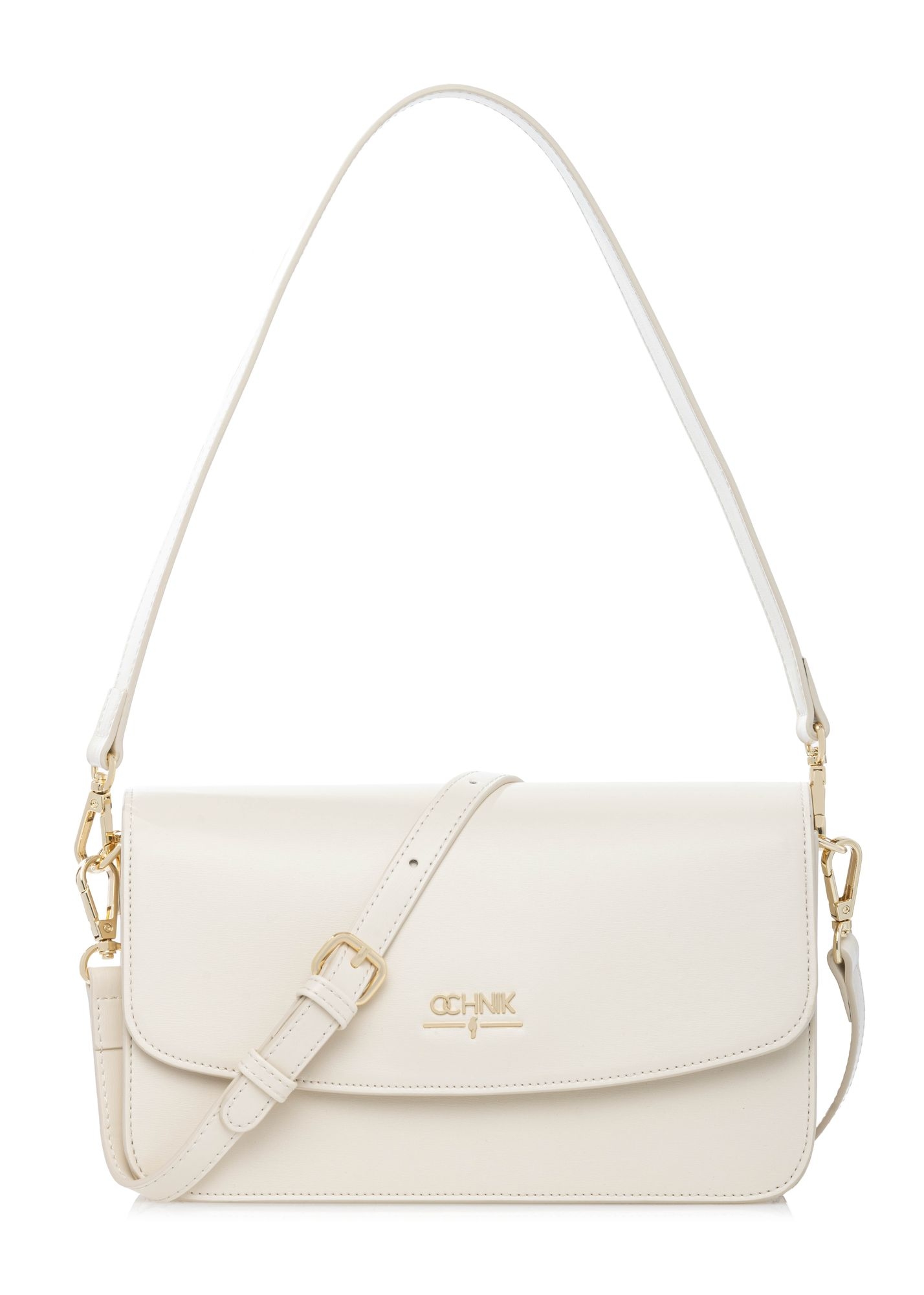 Cream women's imitation leather handbag TOREC-1081-0B(W26)