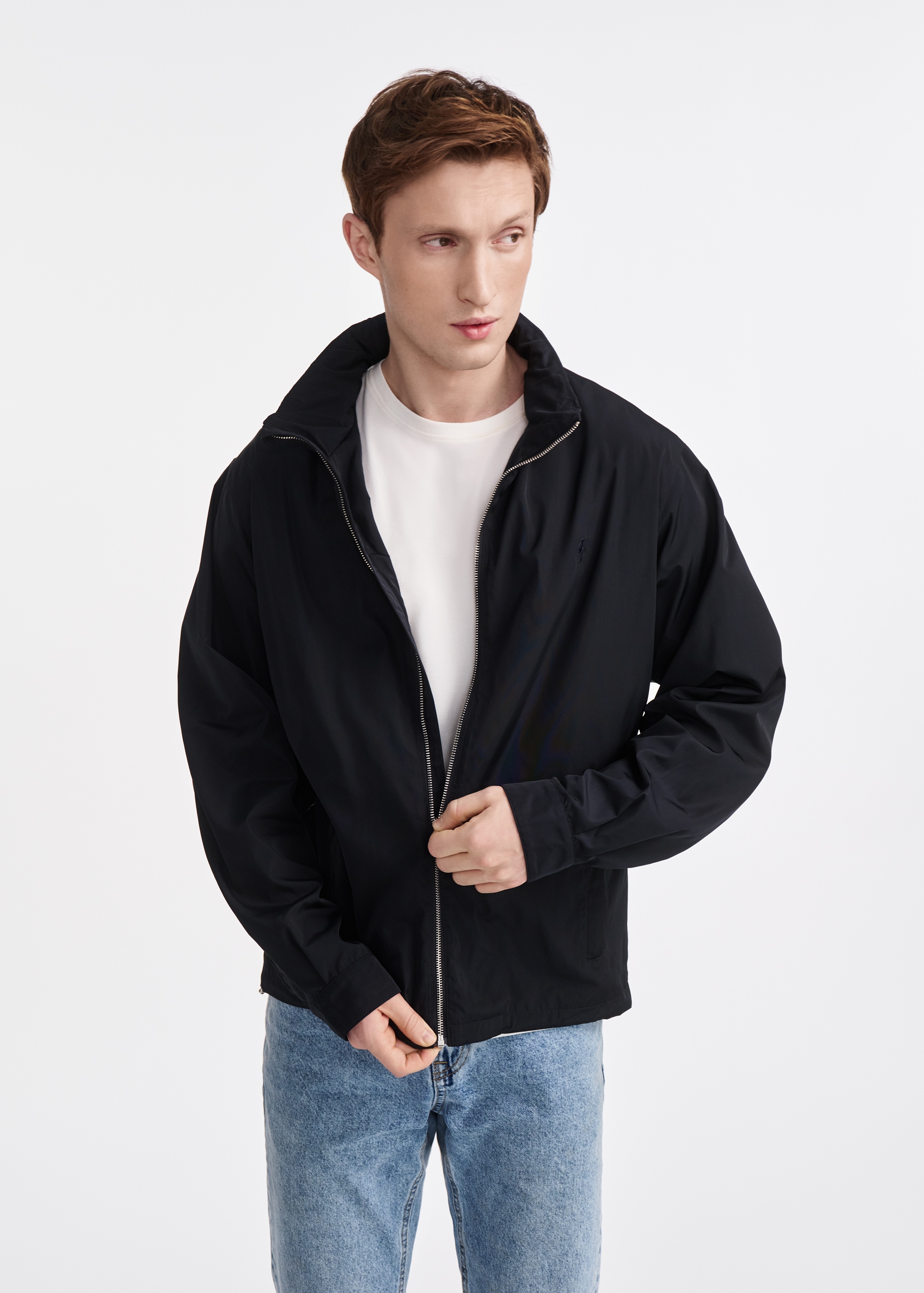Navy blue men's transition jacket KURMT-0369-69(W25)