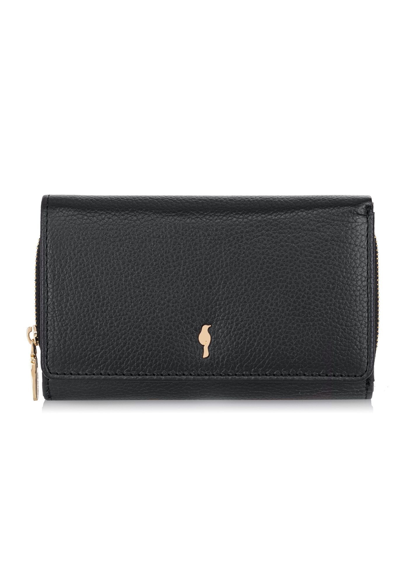 Large black leather women's wallet PORES-0801R-99(W26)