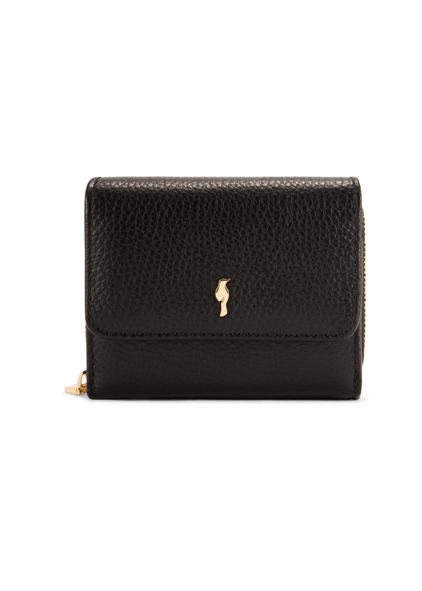 Black Leather Women's Wallet with RFID Protection PORES-0825RFID-99(Z25)