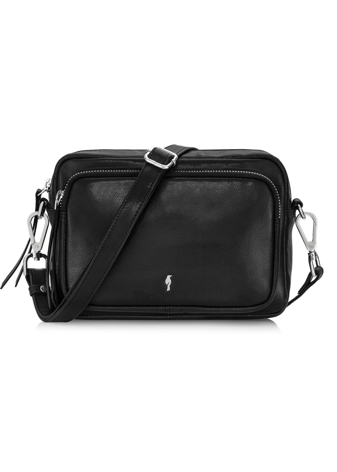 Small black leather women's bag TORES-1023A-99(W26)