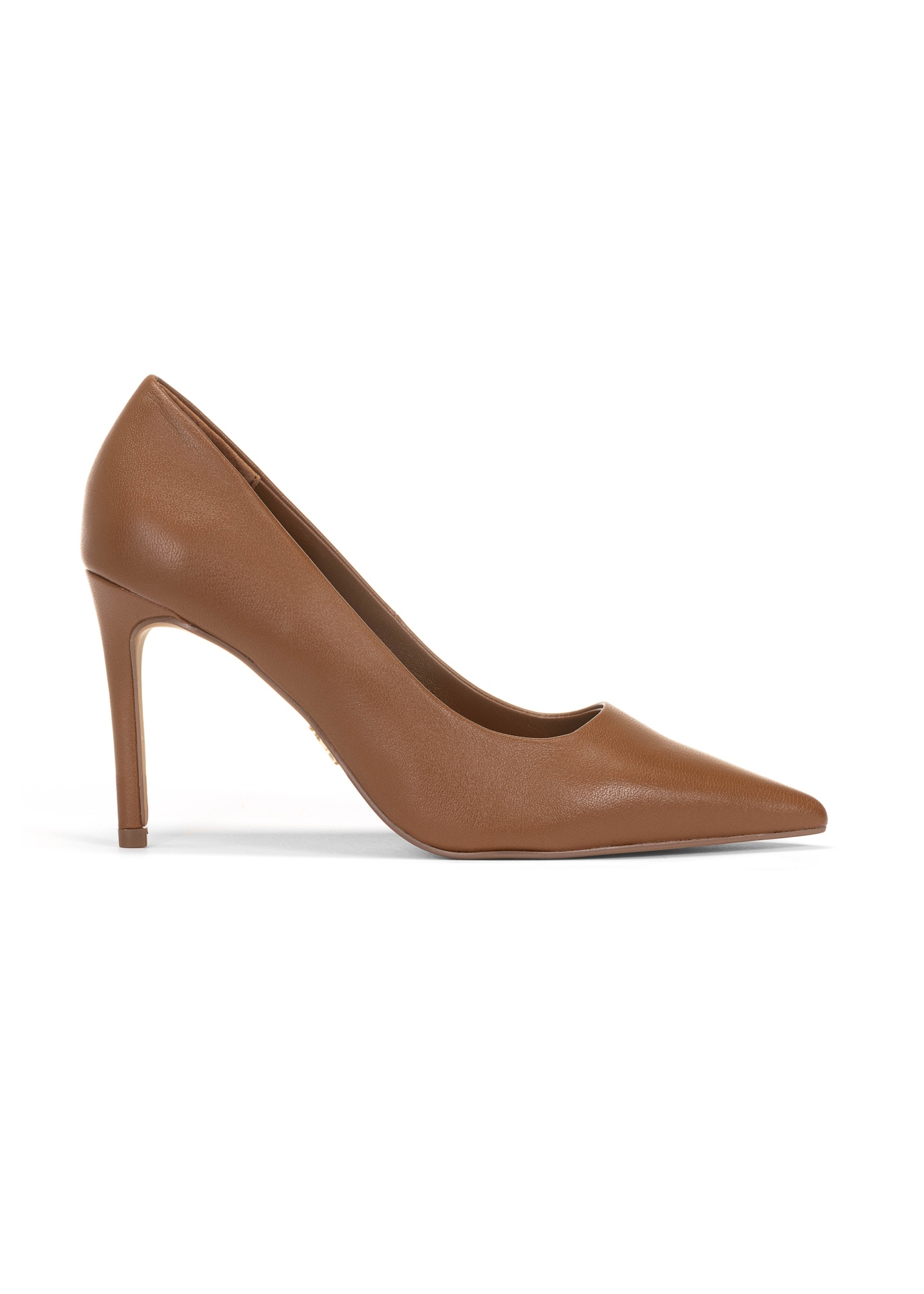 Brown leather women's high heels BUTYD-1131-88(W26)