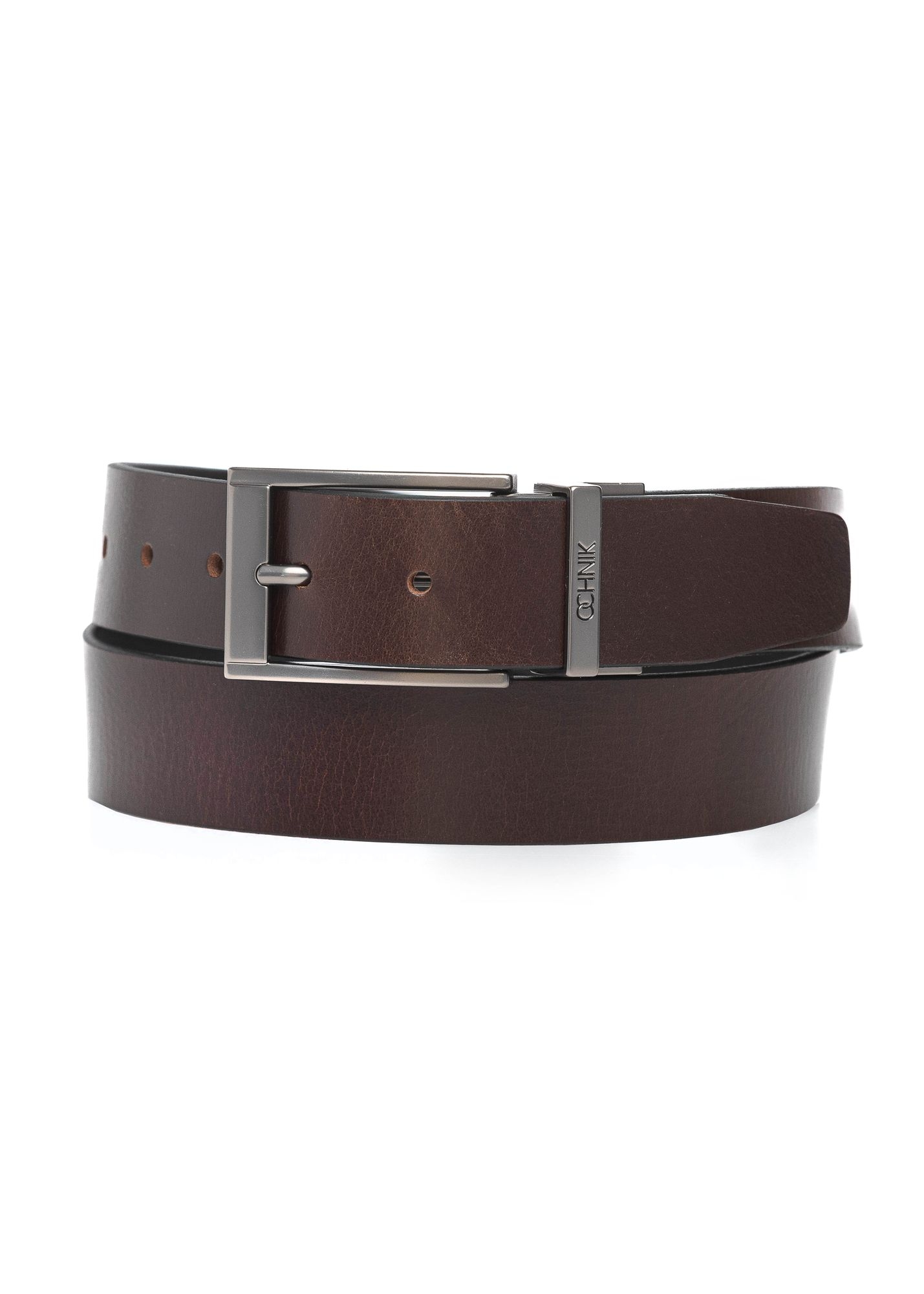 Double-sided leather men's belt PASMS-0167A-98(Z25)