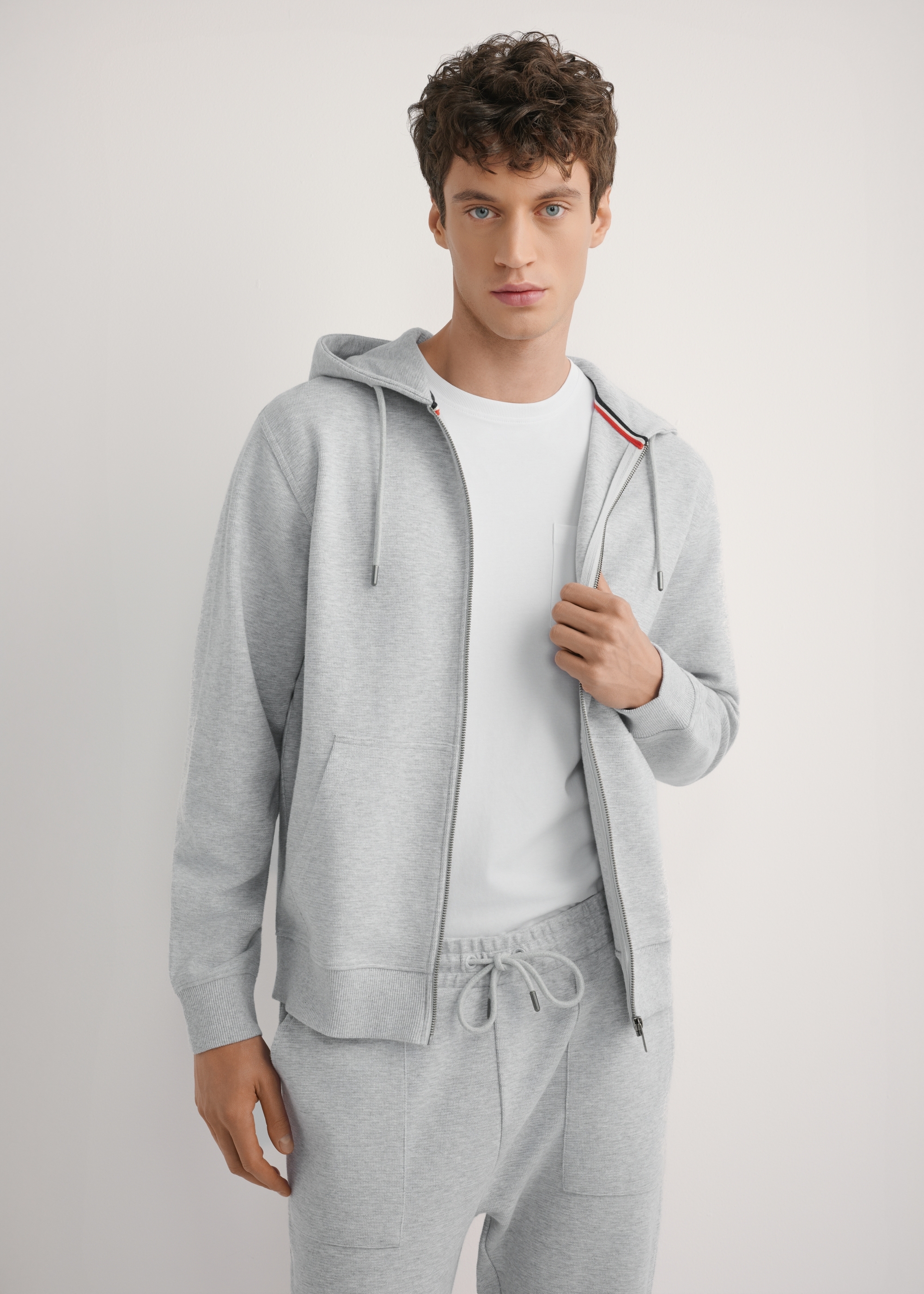 Men's gray hoodie BLZMT-0079-9A(W26)