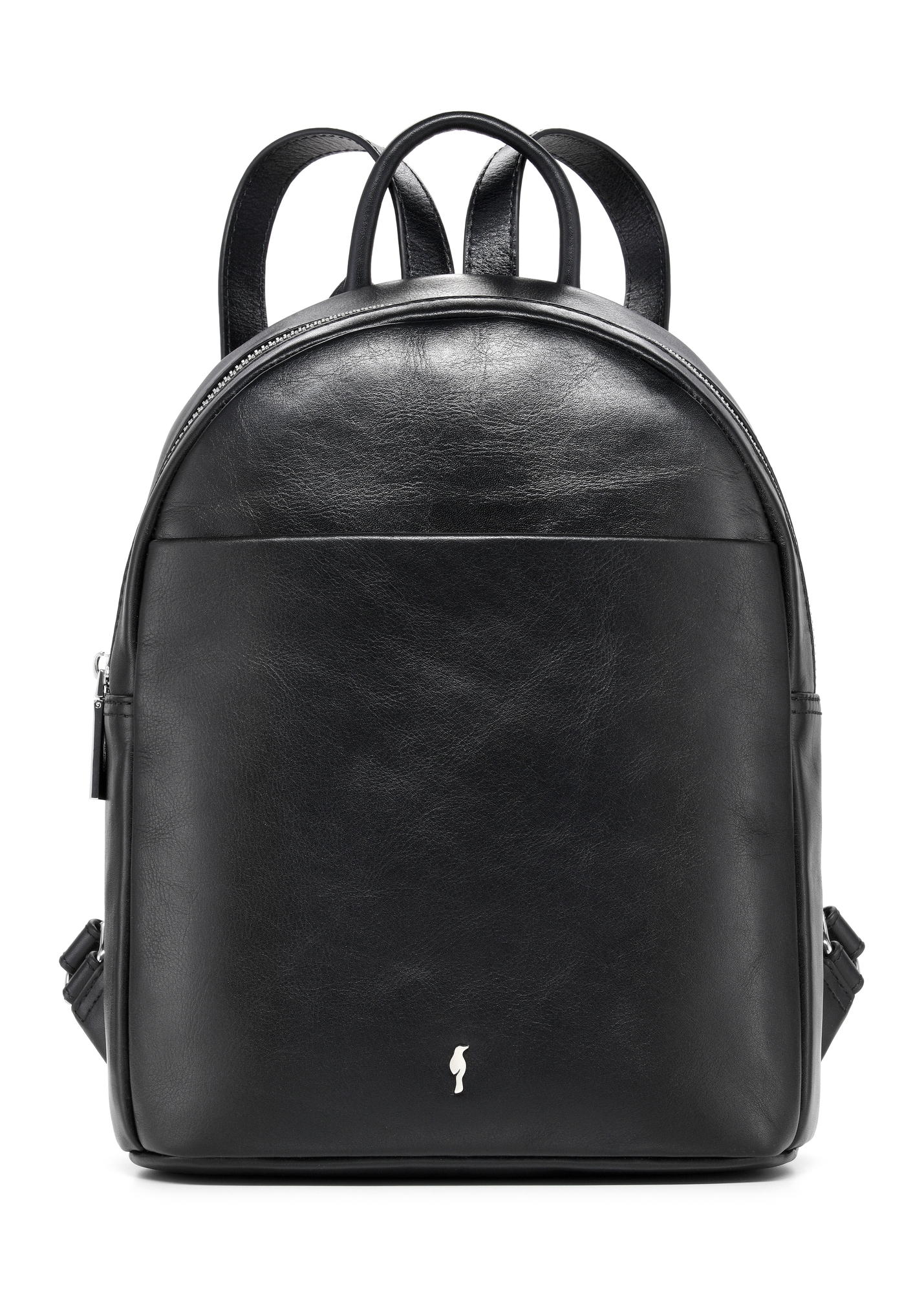 Black leather women's backpack TORES-1226-99(W26)