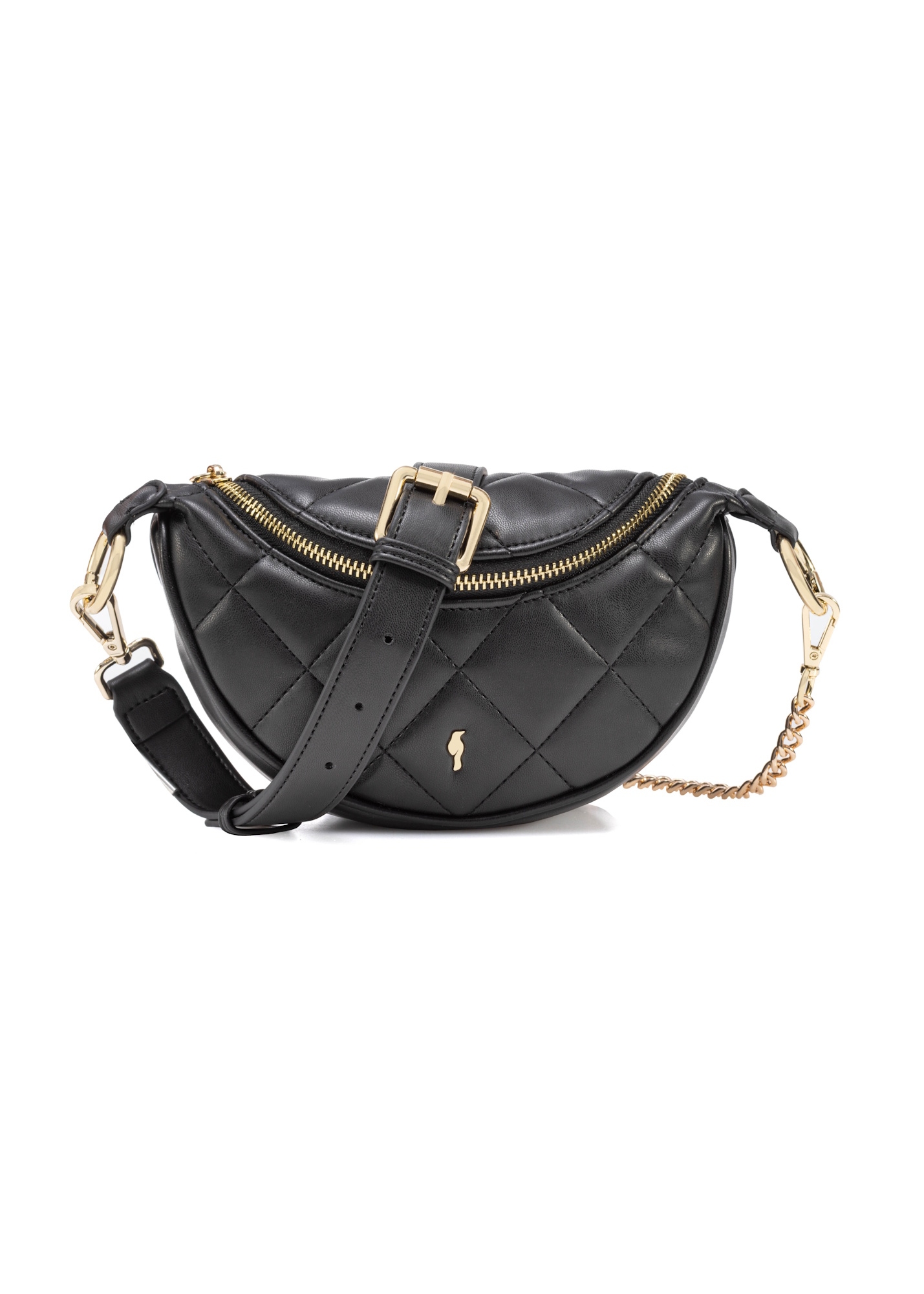 Black quilted women's handbag TOREC-1091-99(W26)