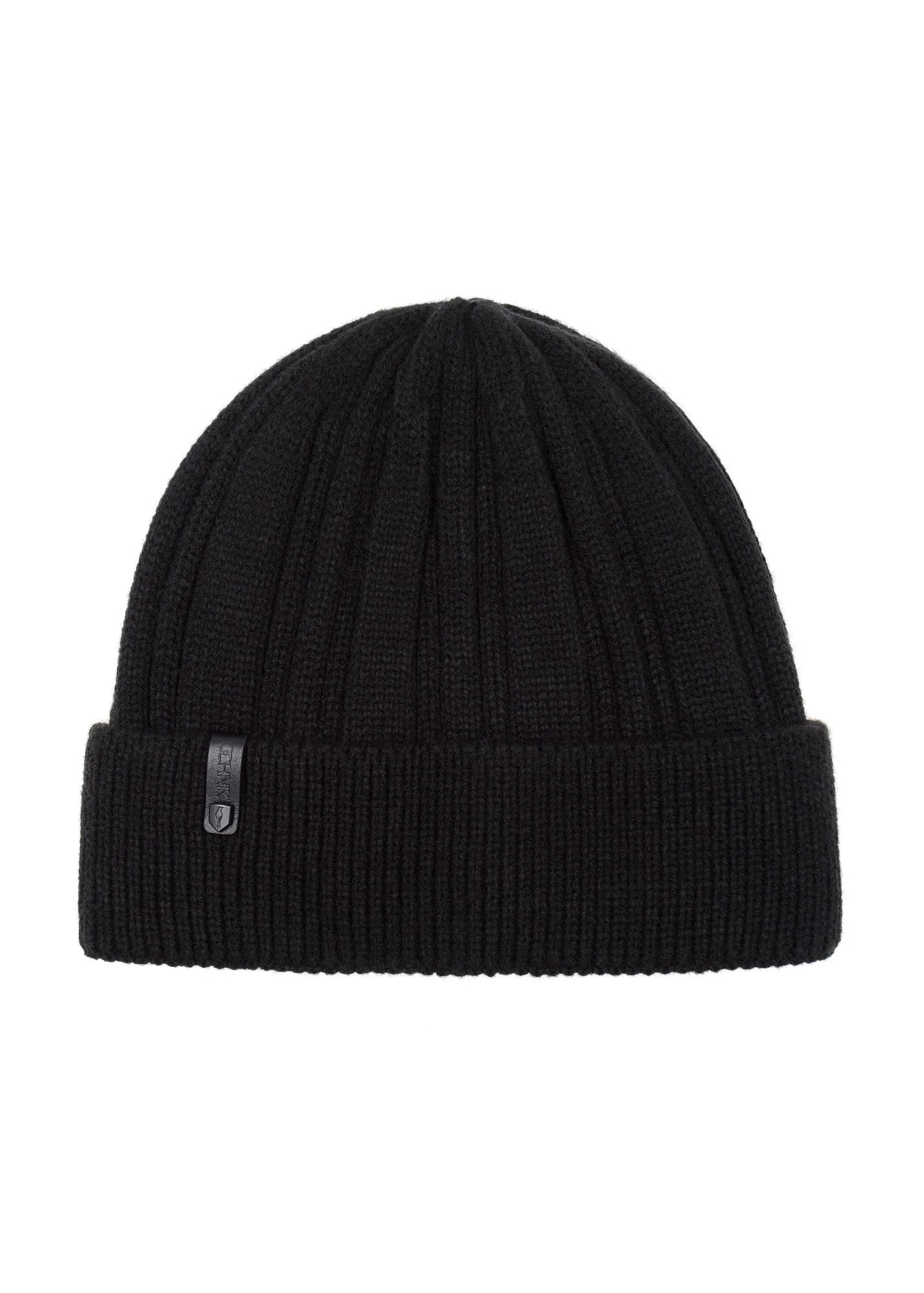 Classic black men's winter cap CZAMT-0069-99(Z24)