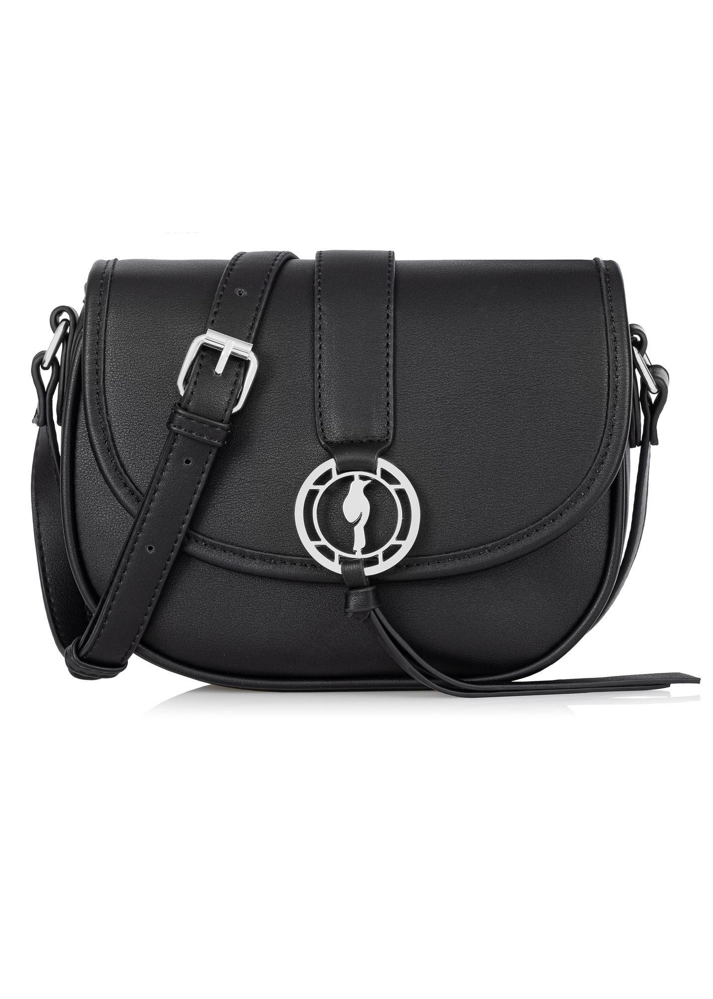 Black women's handbag made of imitation leather TOREC-0756B-99(W25)